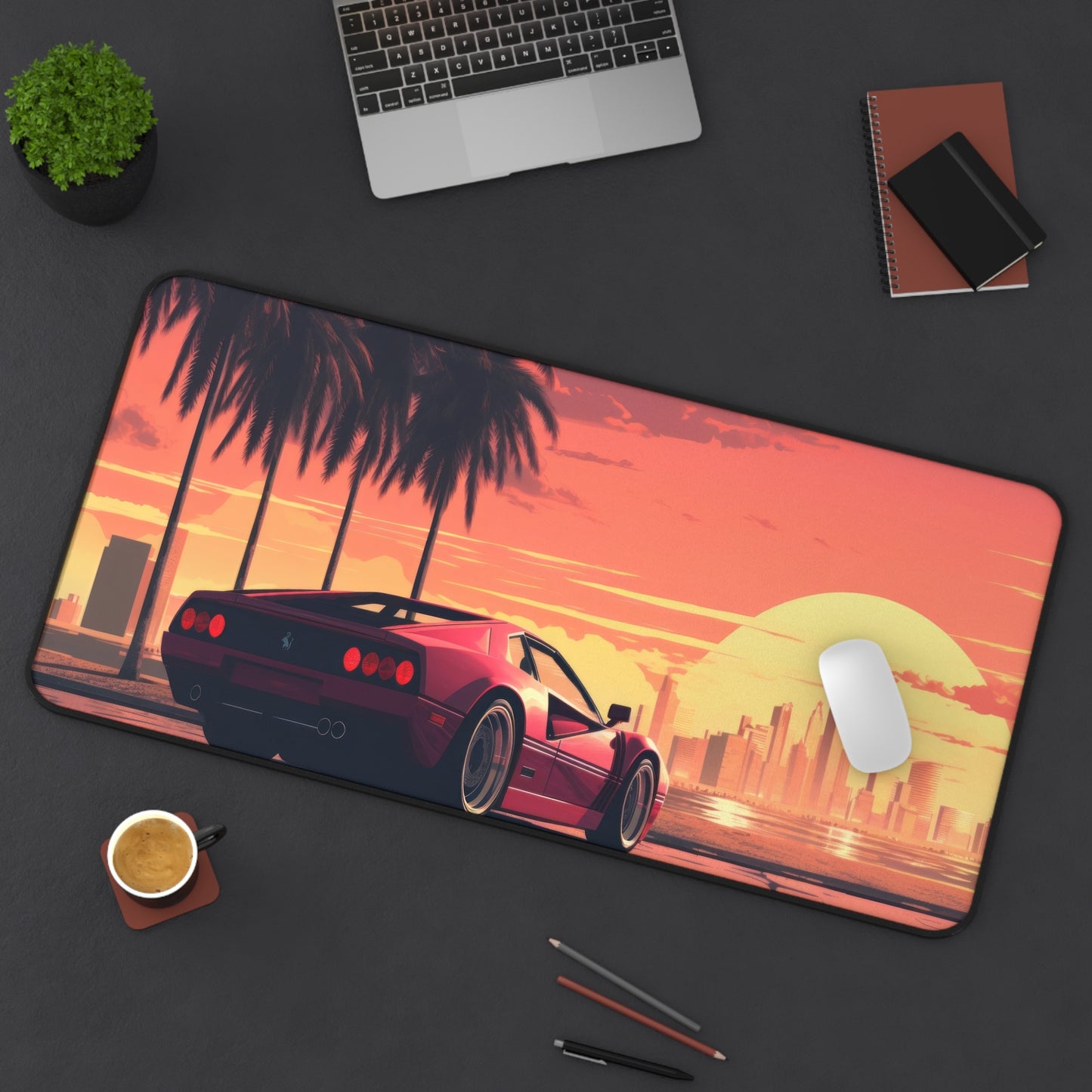 Retro Car Gaming Mouse Pad