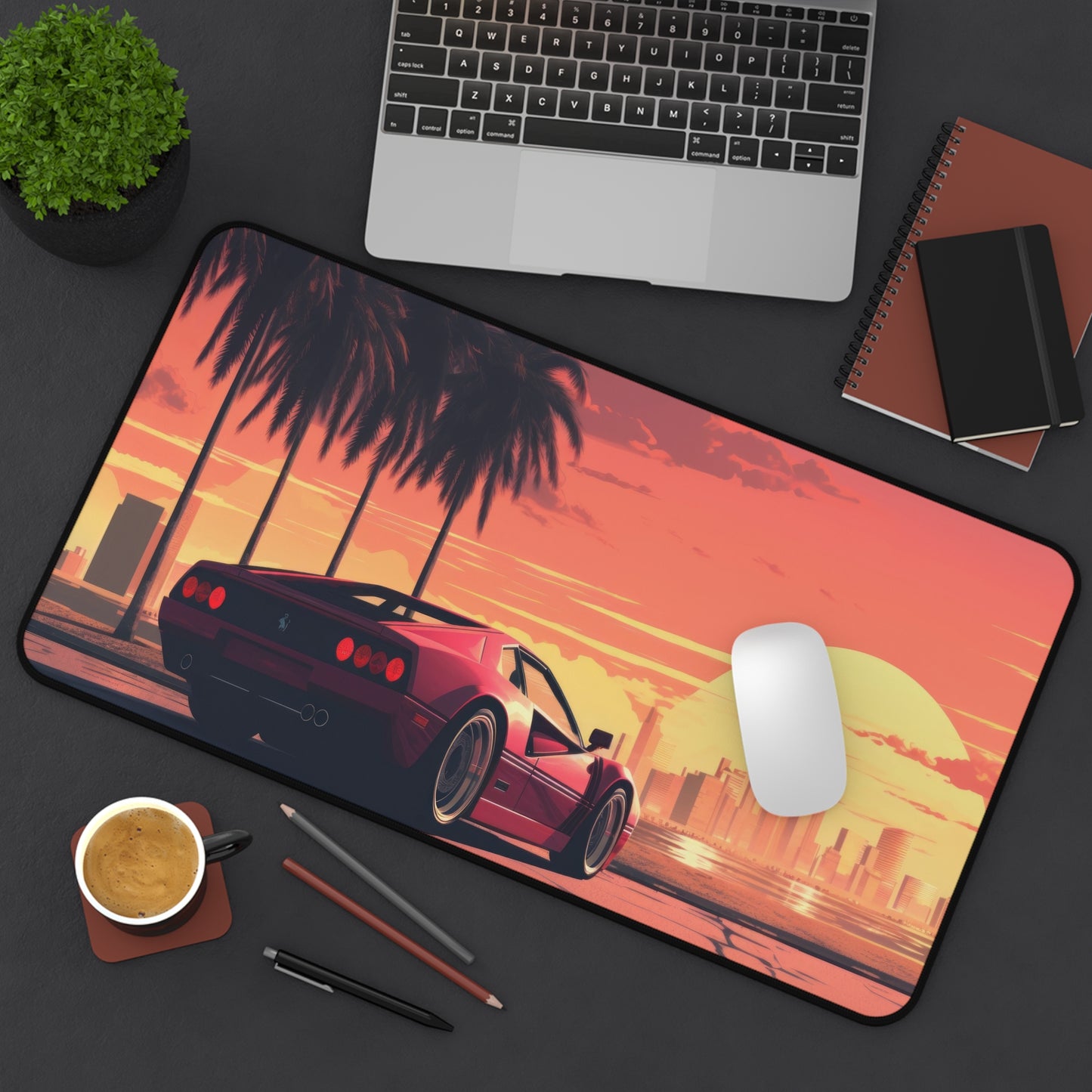 Retro Car Gaming Mouse Pad