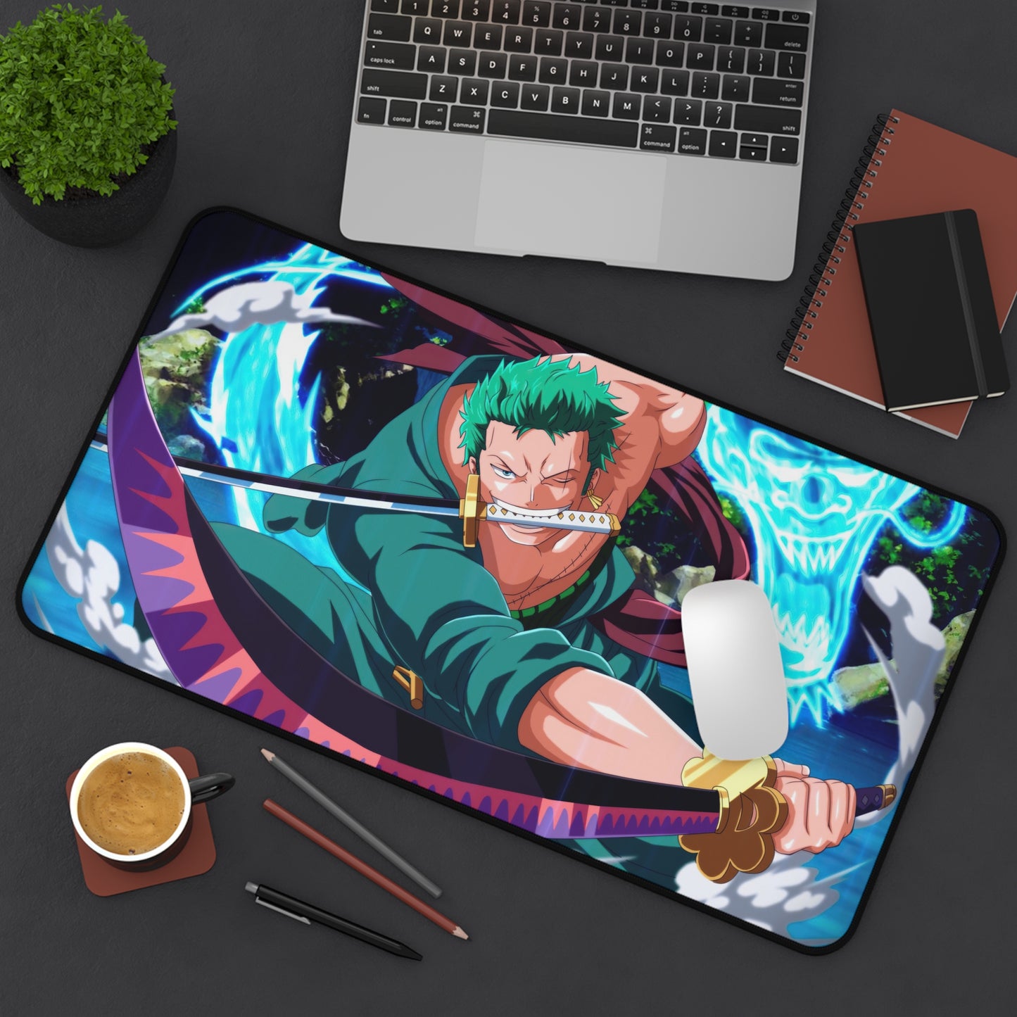 Zoro 3 Swords Anime Mouse Pad