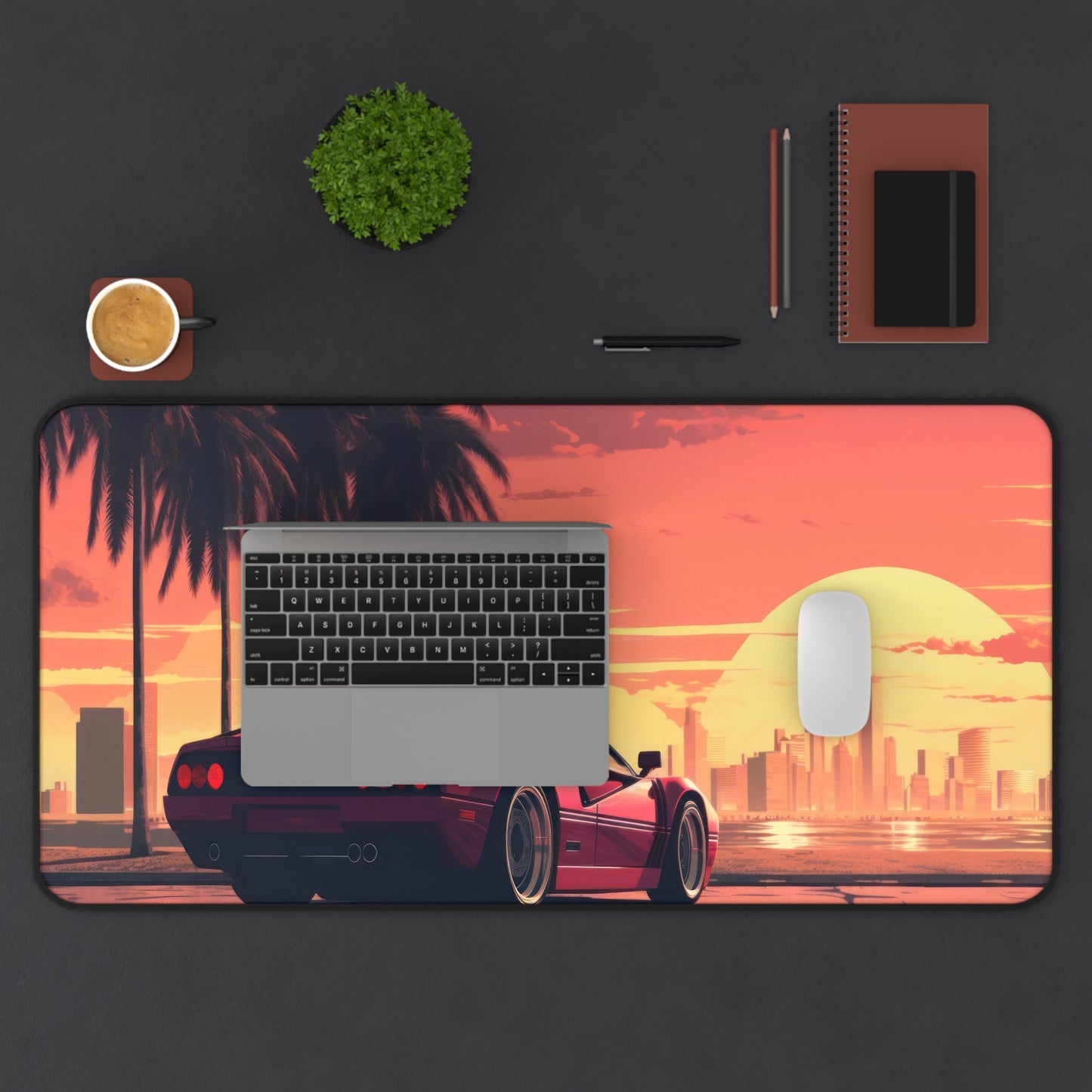 Retro Car Gaming Mouse Pad