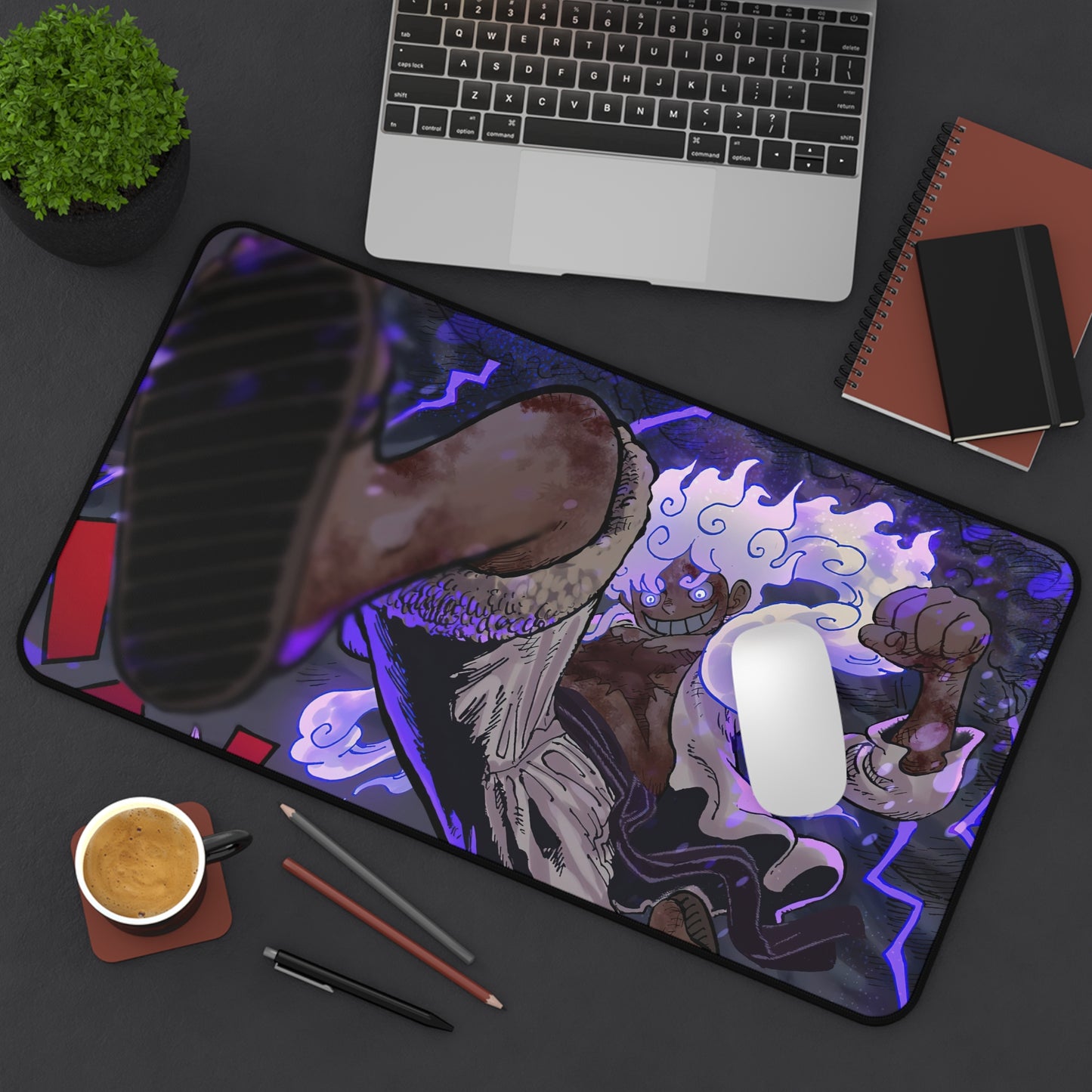 Dark Luffy Sun God Nika Gear 5 Anime Mouse Pad