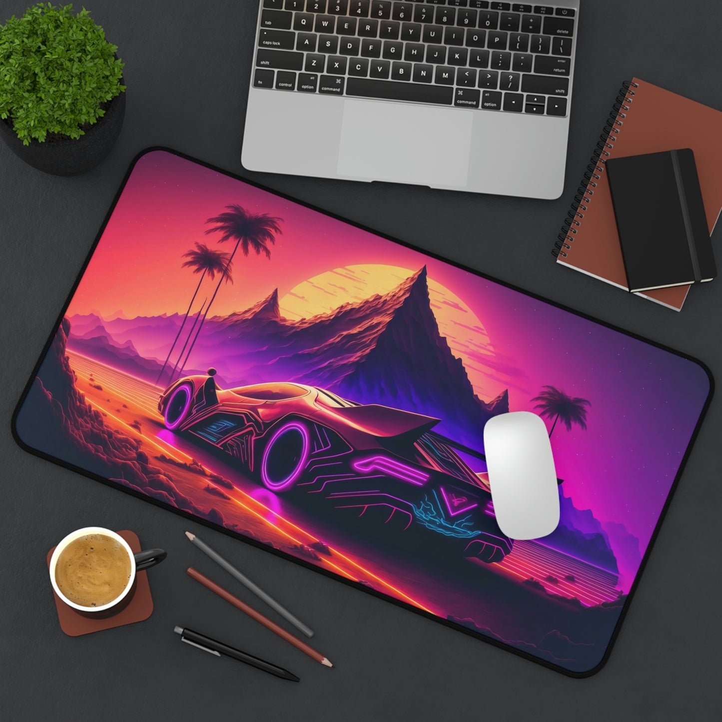 Sports Car Futuristic Gaming Mouse Pad