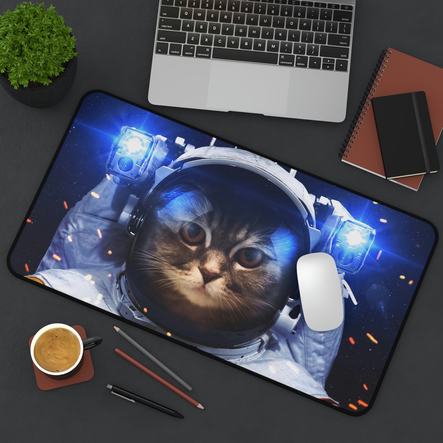 Astronaut Cat Gaming Mouse Pad