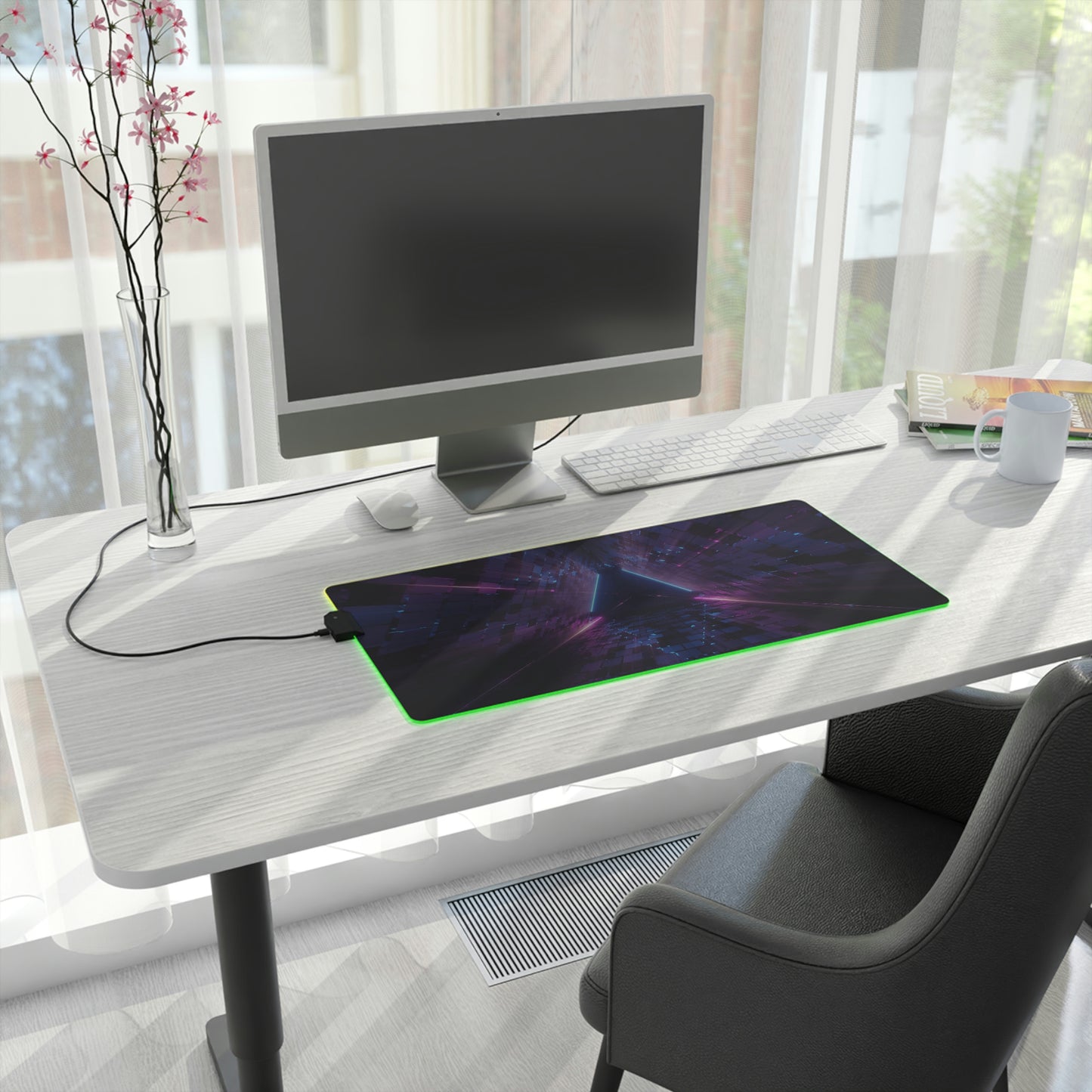 Neon Laser RGB Mouse Pad