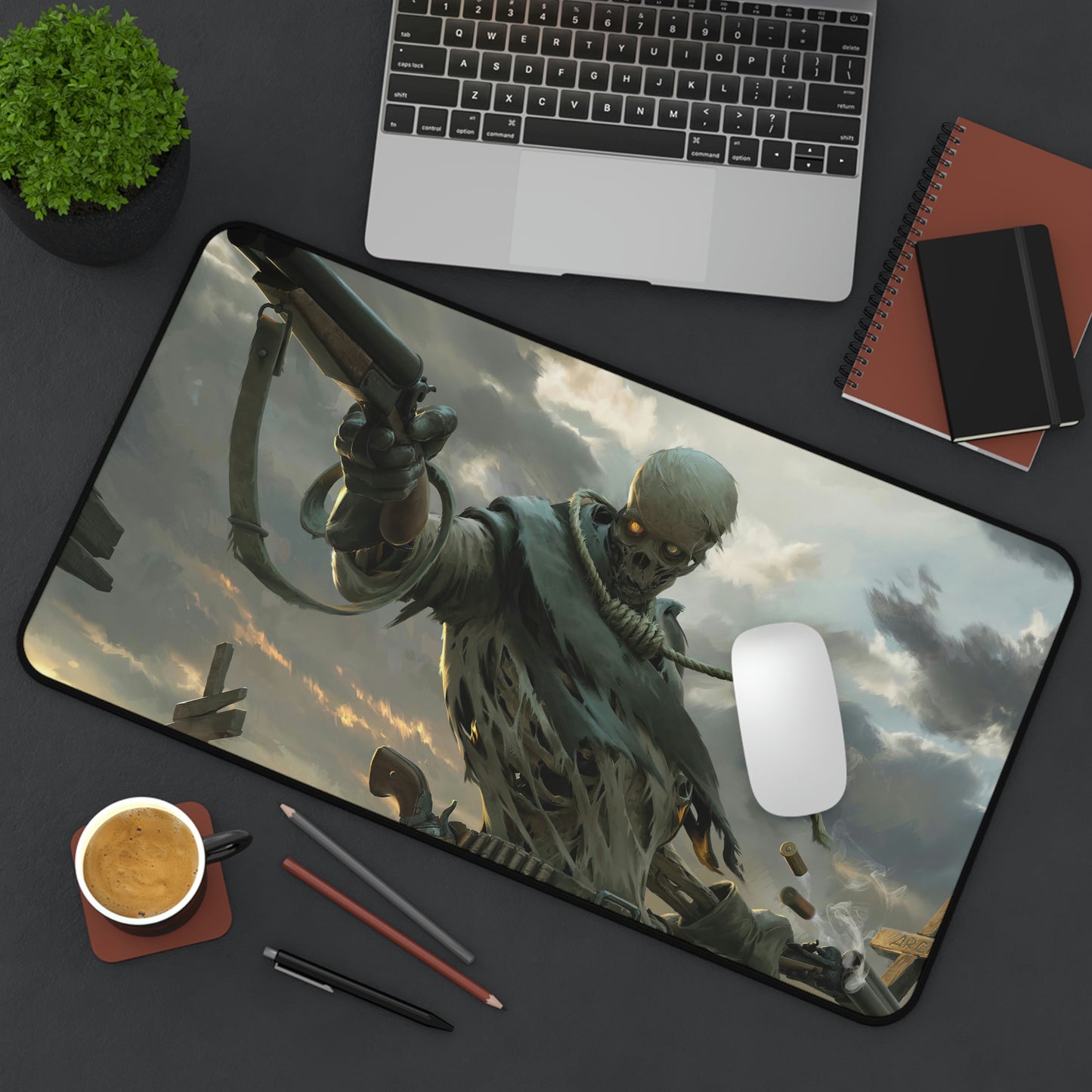 Skeleton Warrior Gaming Mouse Pad