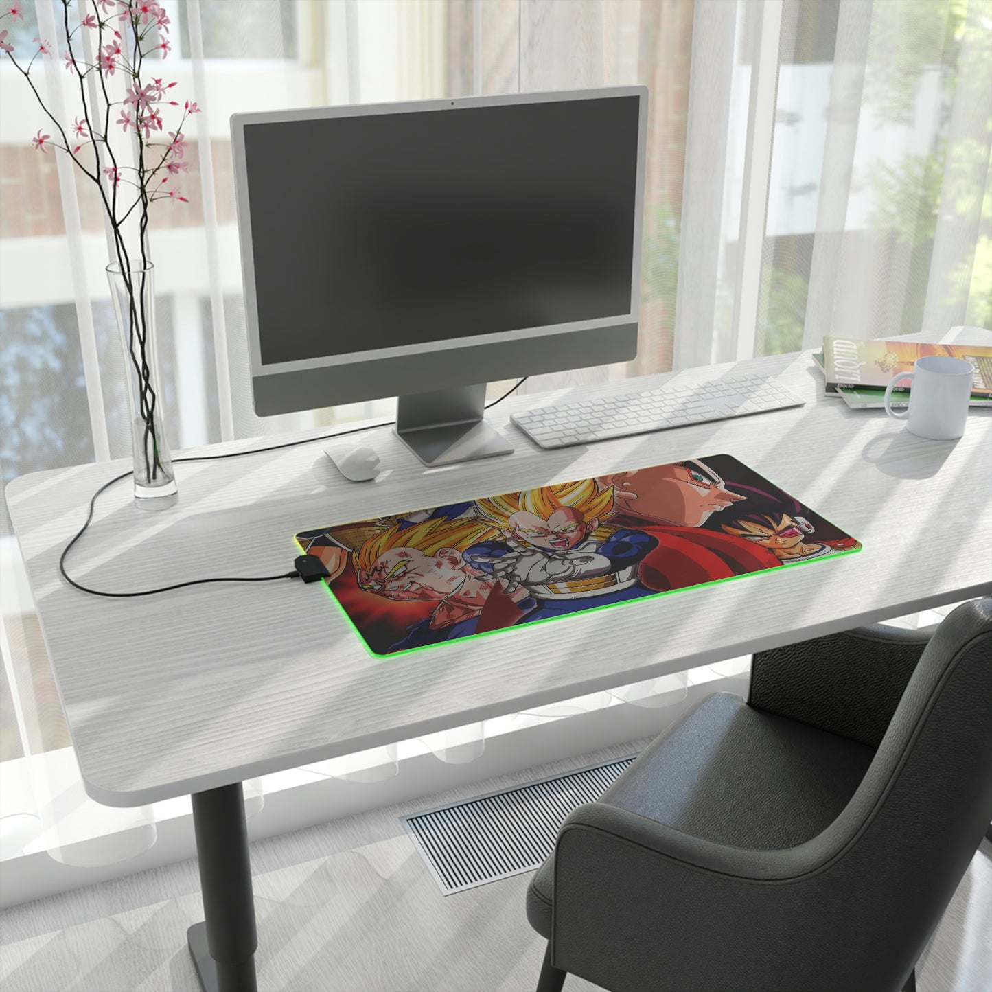 Vegeta Saiyan RGB Mouse Pad