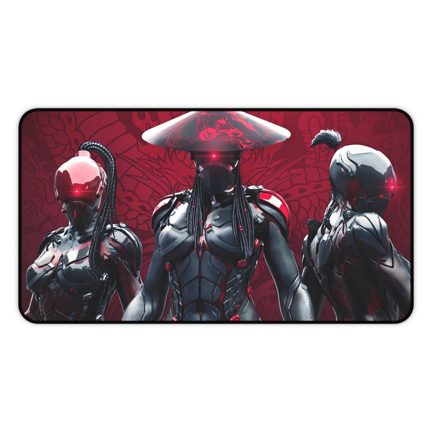 Cyberpunk Warrior Gaming Mouse Pad