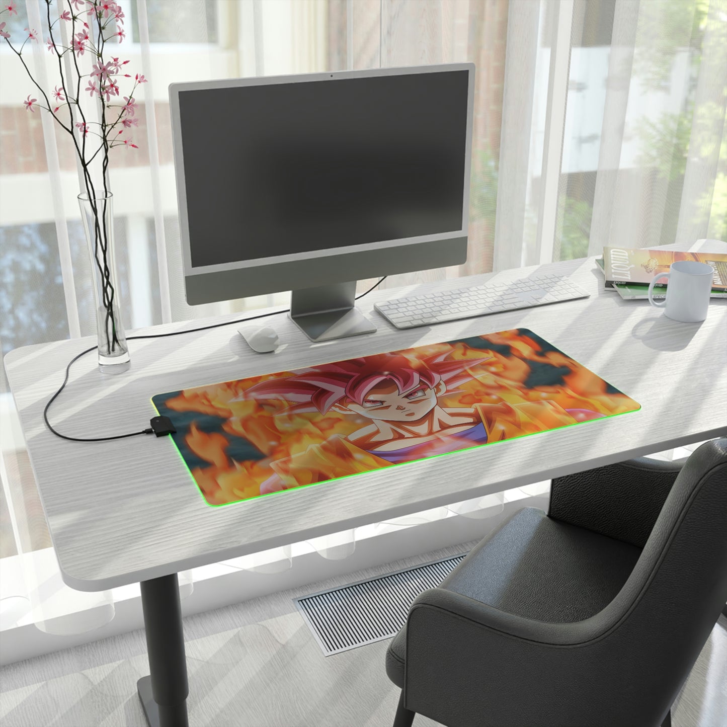 Red Goku RGB Mouse Pad