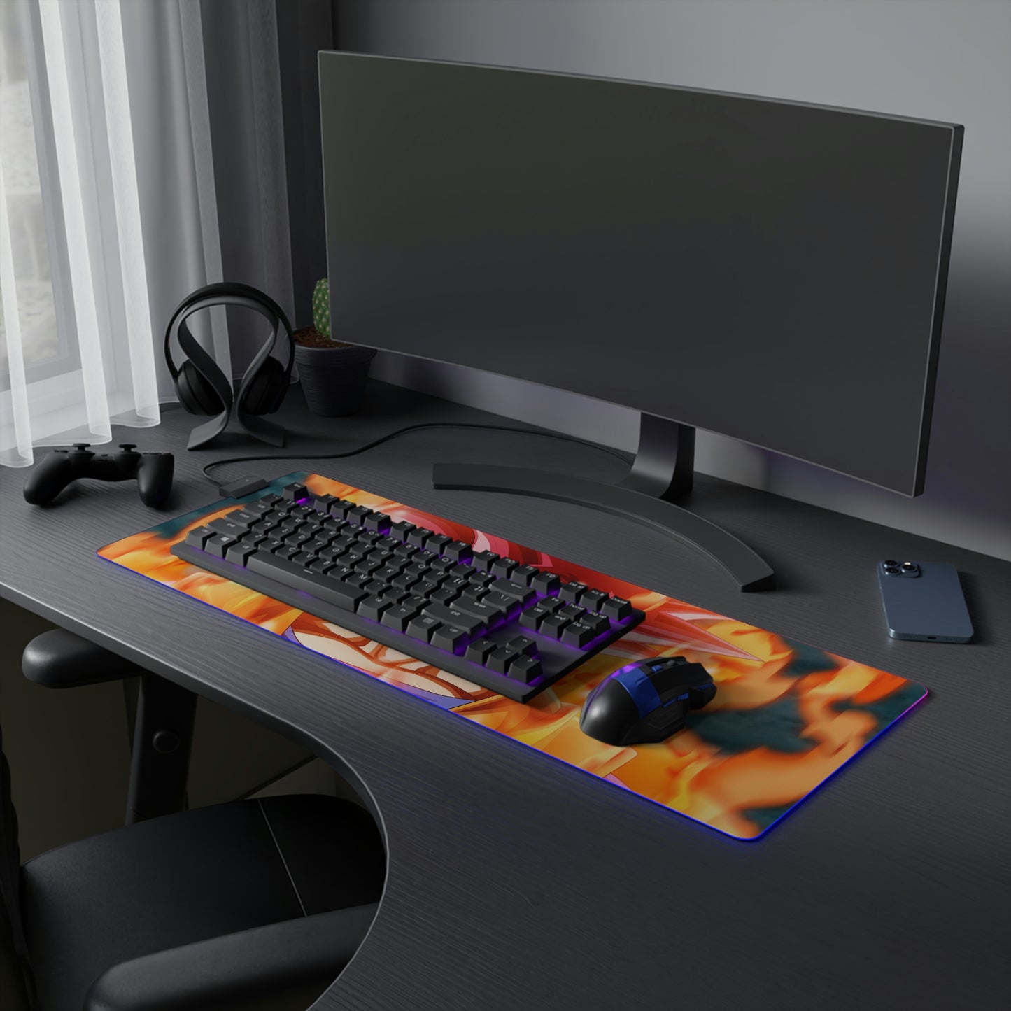 Red Goku RGB Mouse Pad