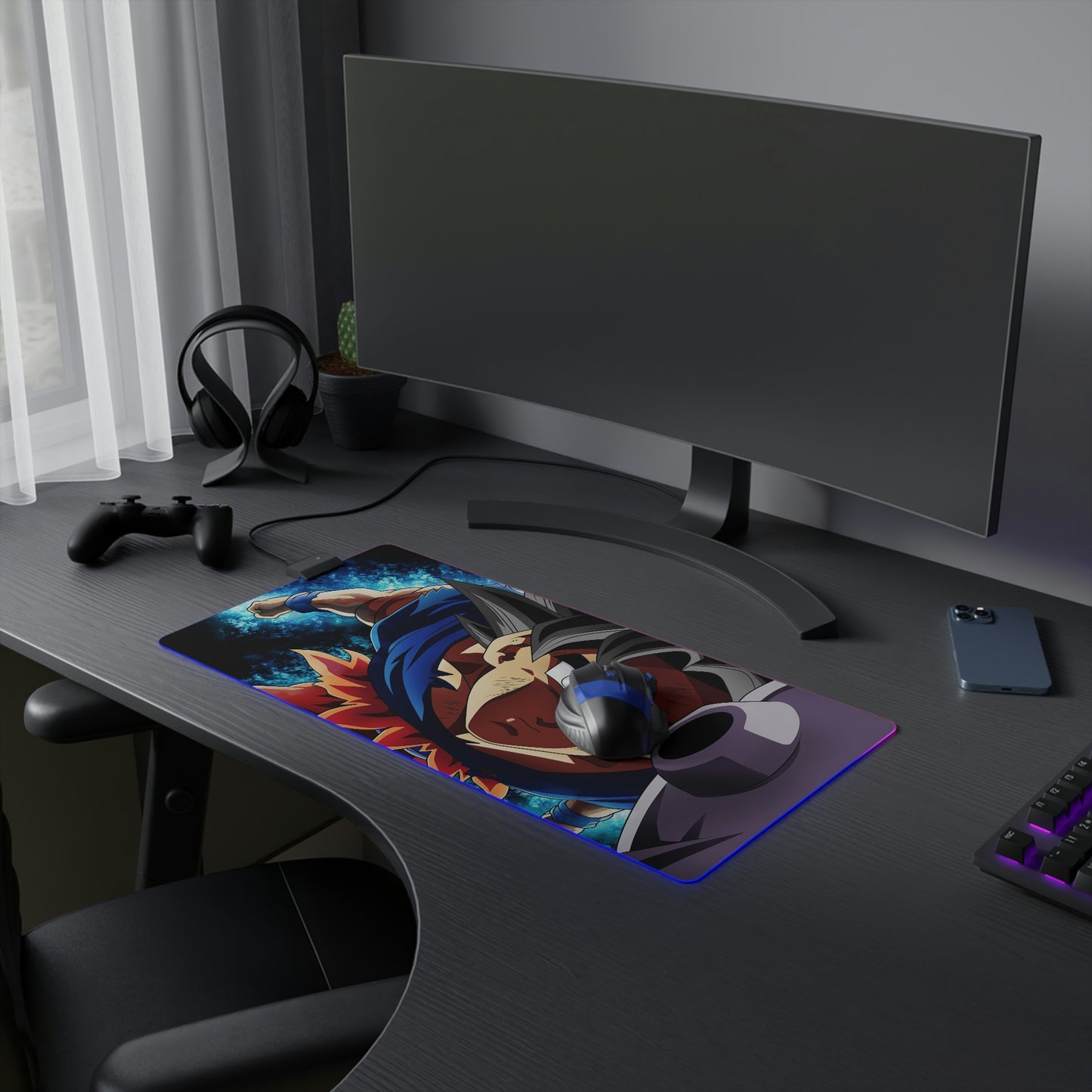 Goku Fight RGB Mouse Pad