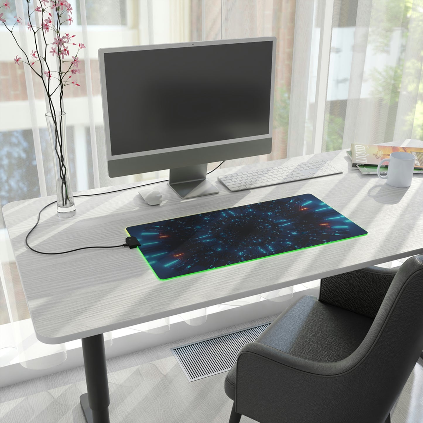 Neon Cosmic RGB Mouse Pad
