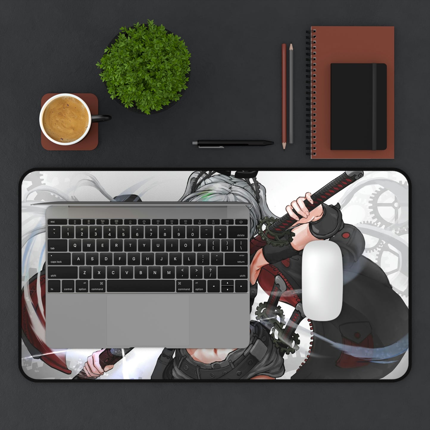 Girl With Katana Anime Mouse Pad