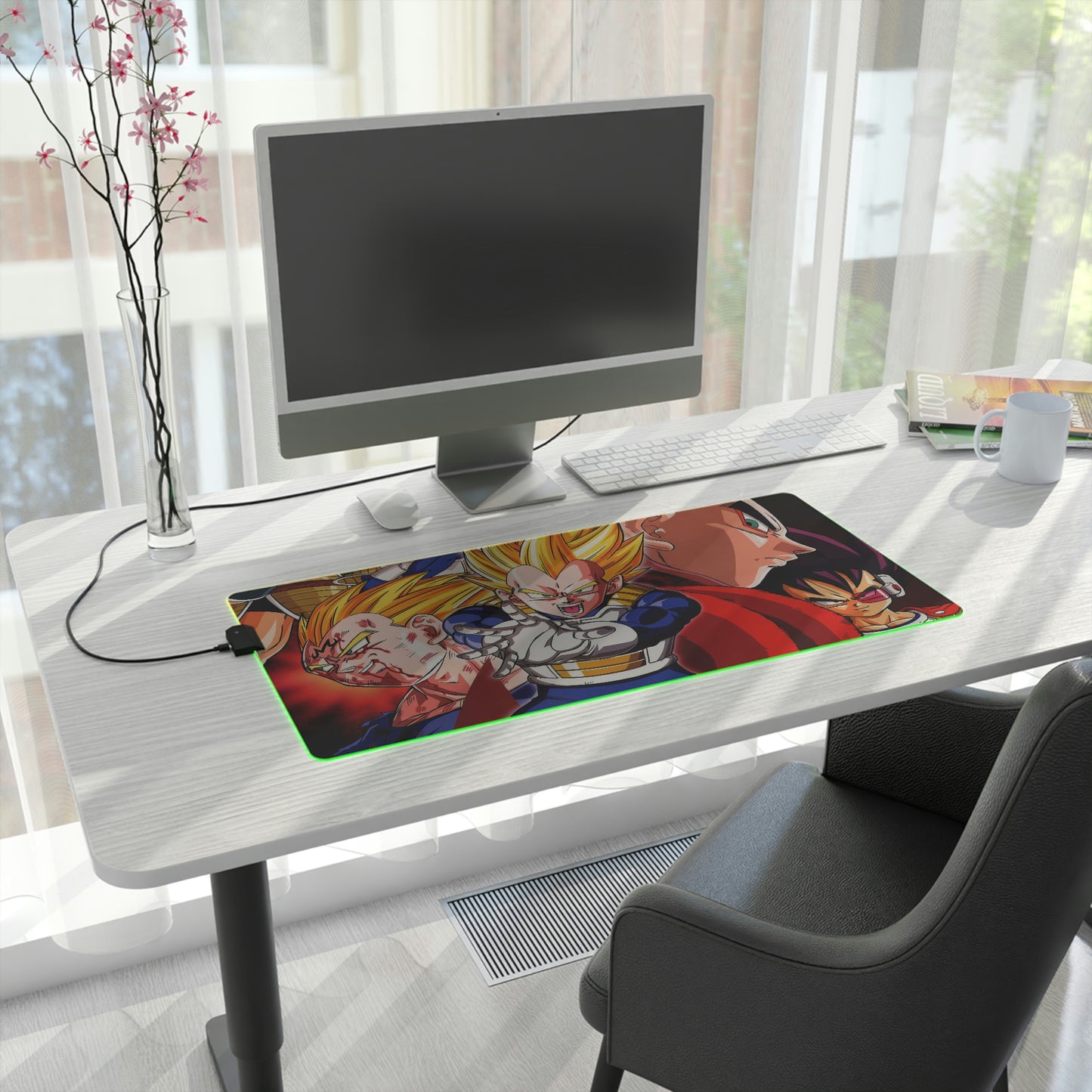 Vegeta Saiyan RGB Mouse Pad