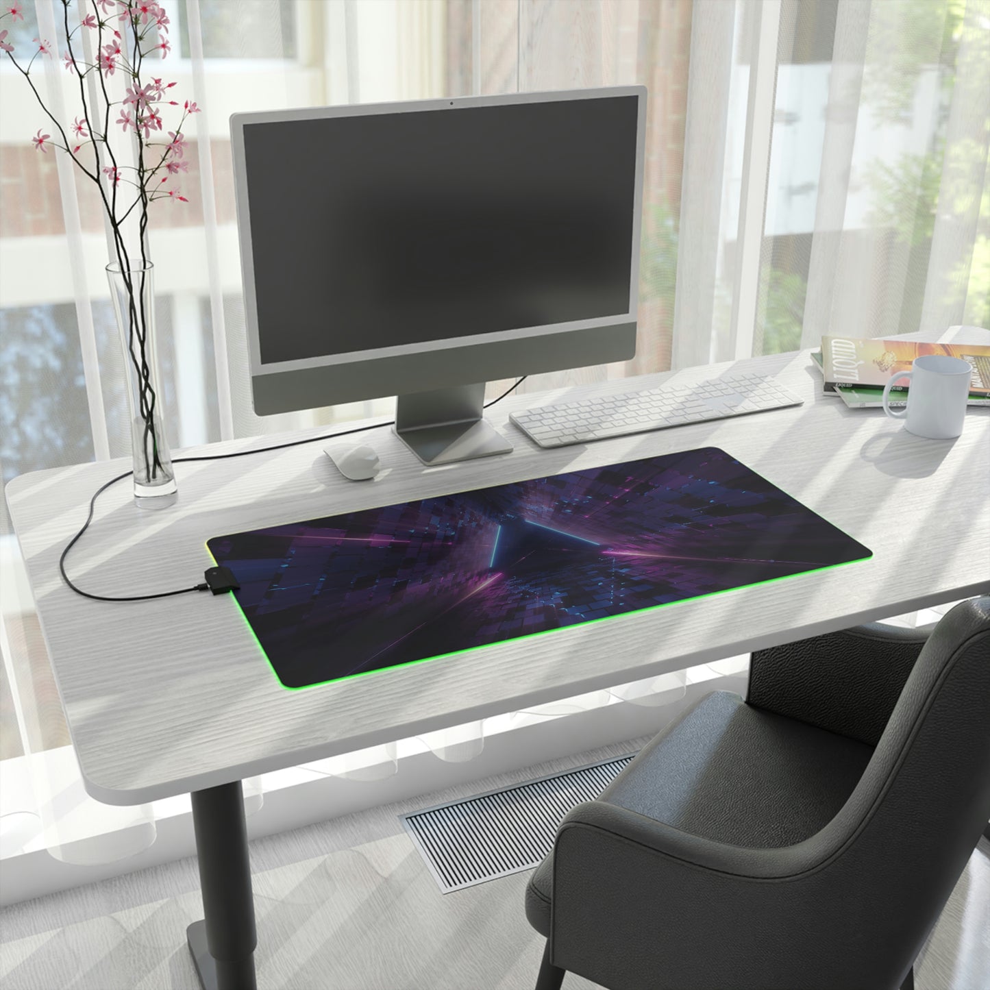 Neon Laser RGB Mouse Pad