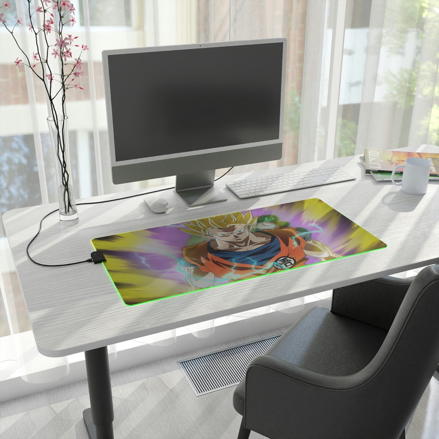 Goku Saiyan RGB Mouse Pad