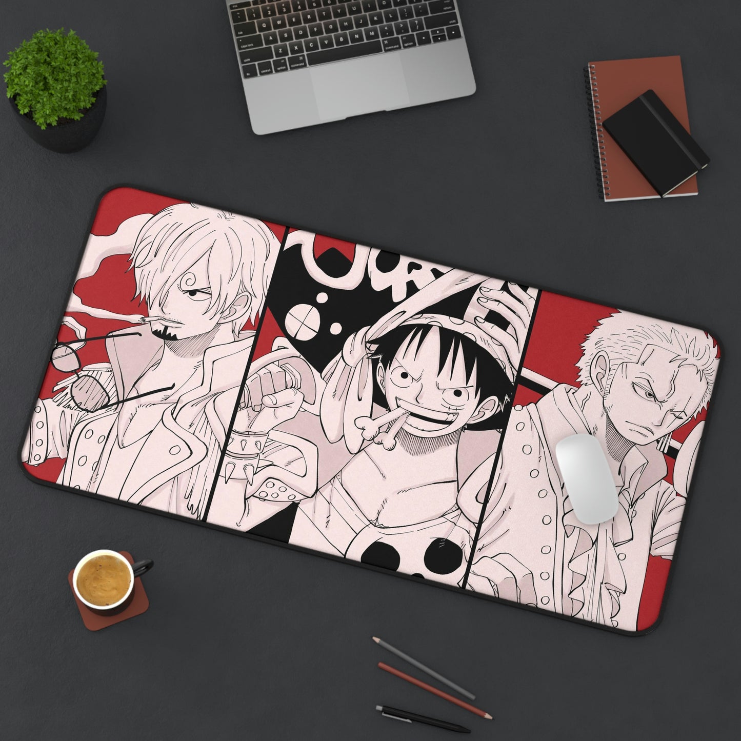 Luffy Zoro Sanji Anime Mouse Pad