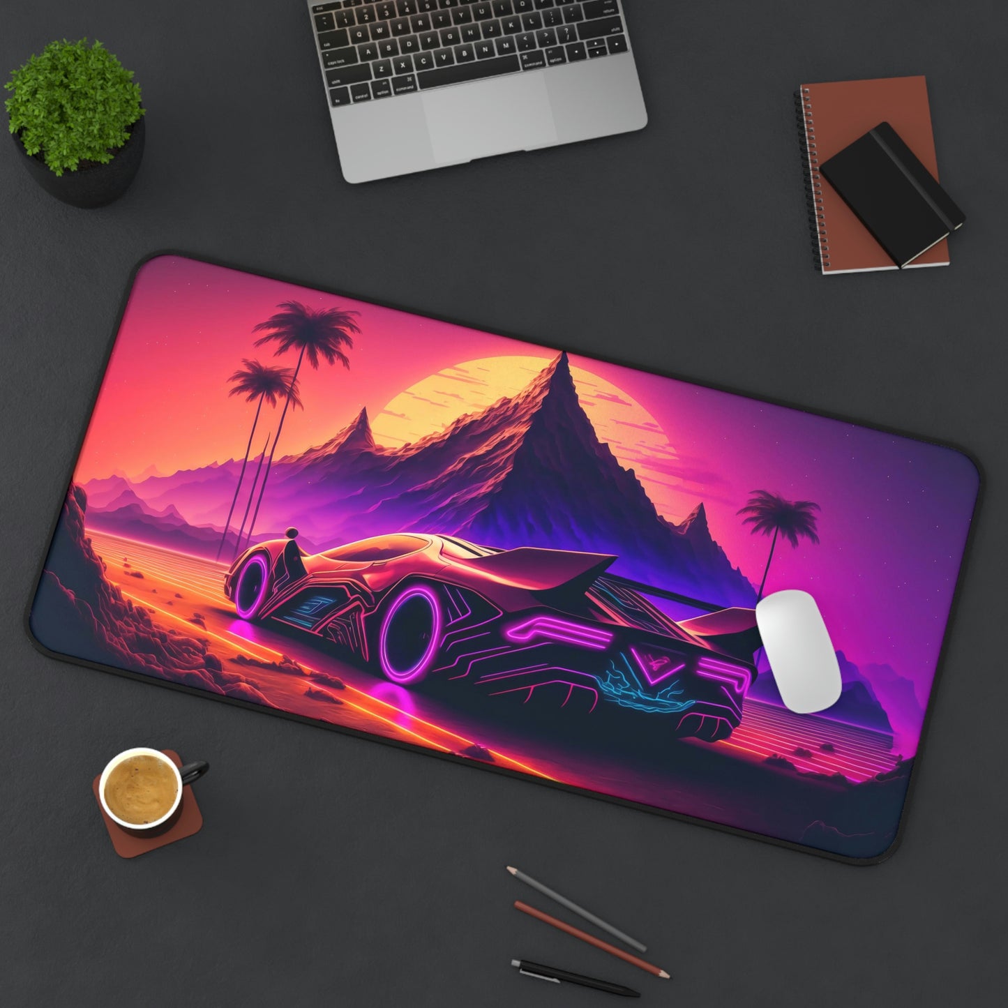 Sports Car Futuristic Gaming Mouse Pad