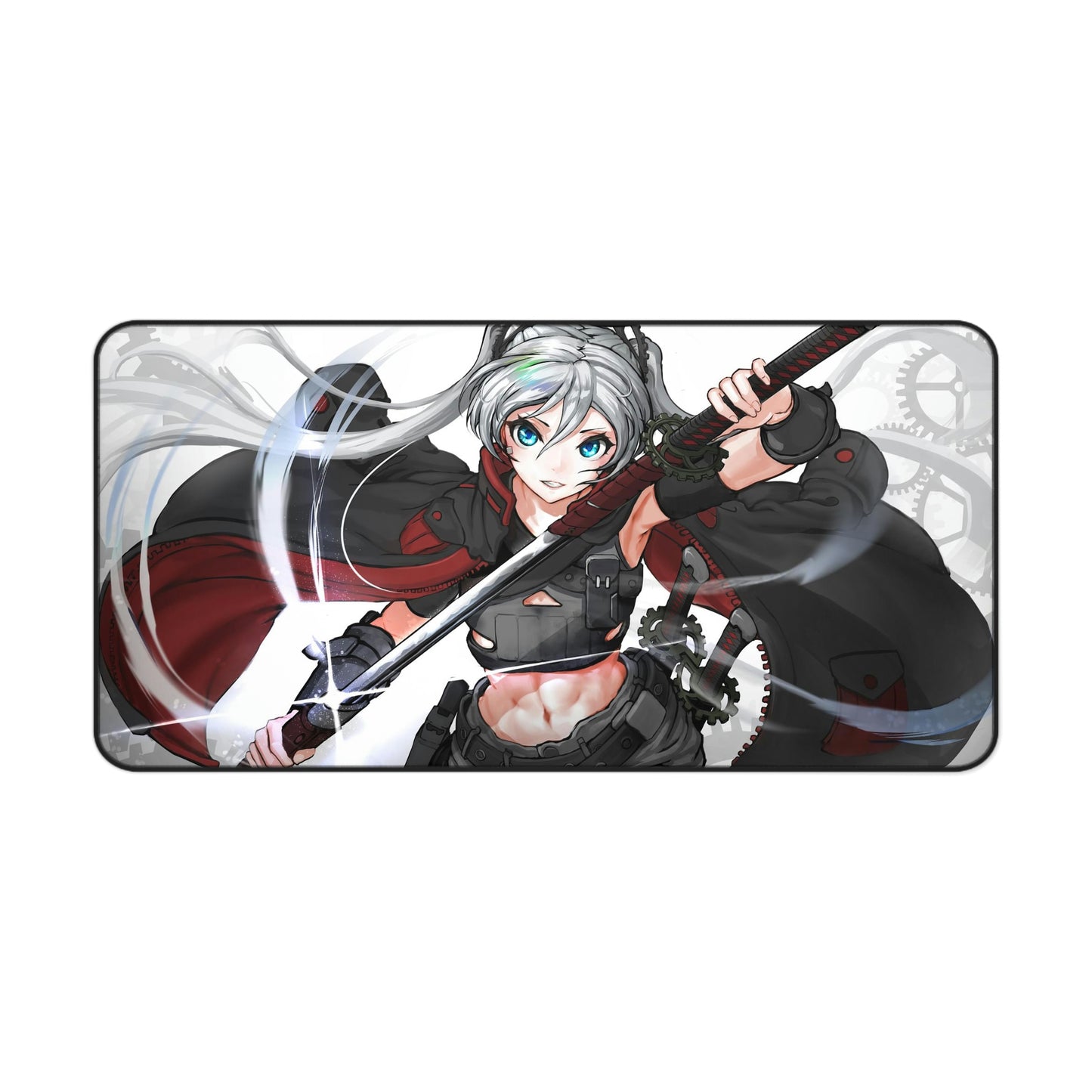 Girl With Katana Anime Mouse Pad