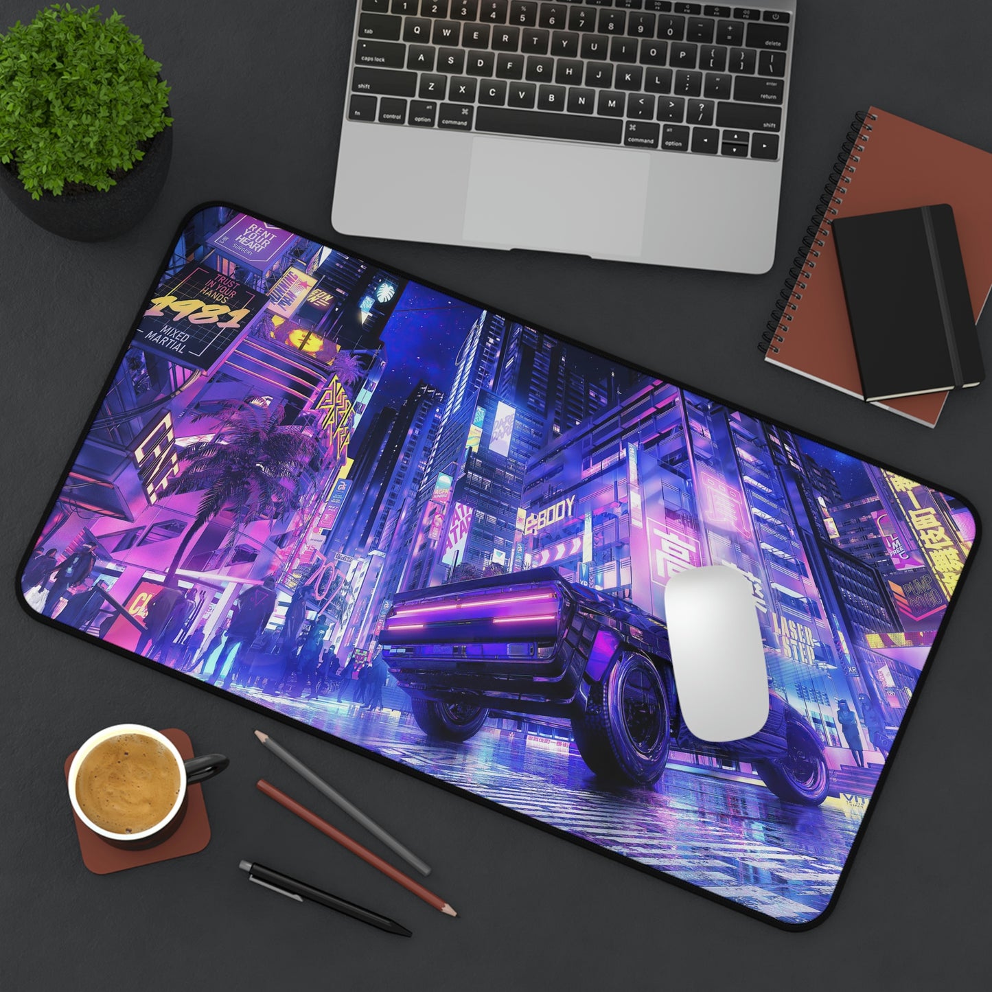 Night City Car Gaming Mouse Pad