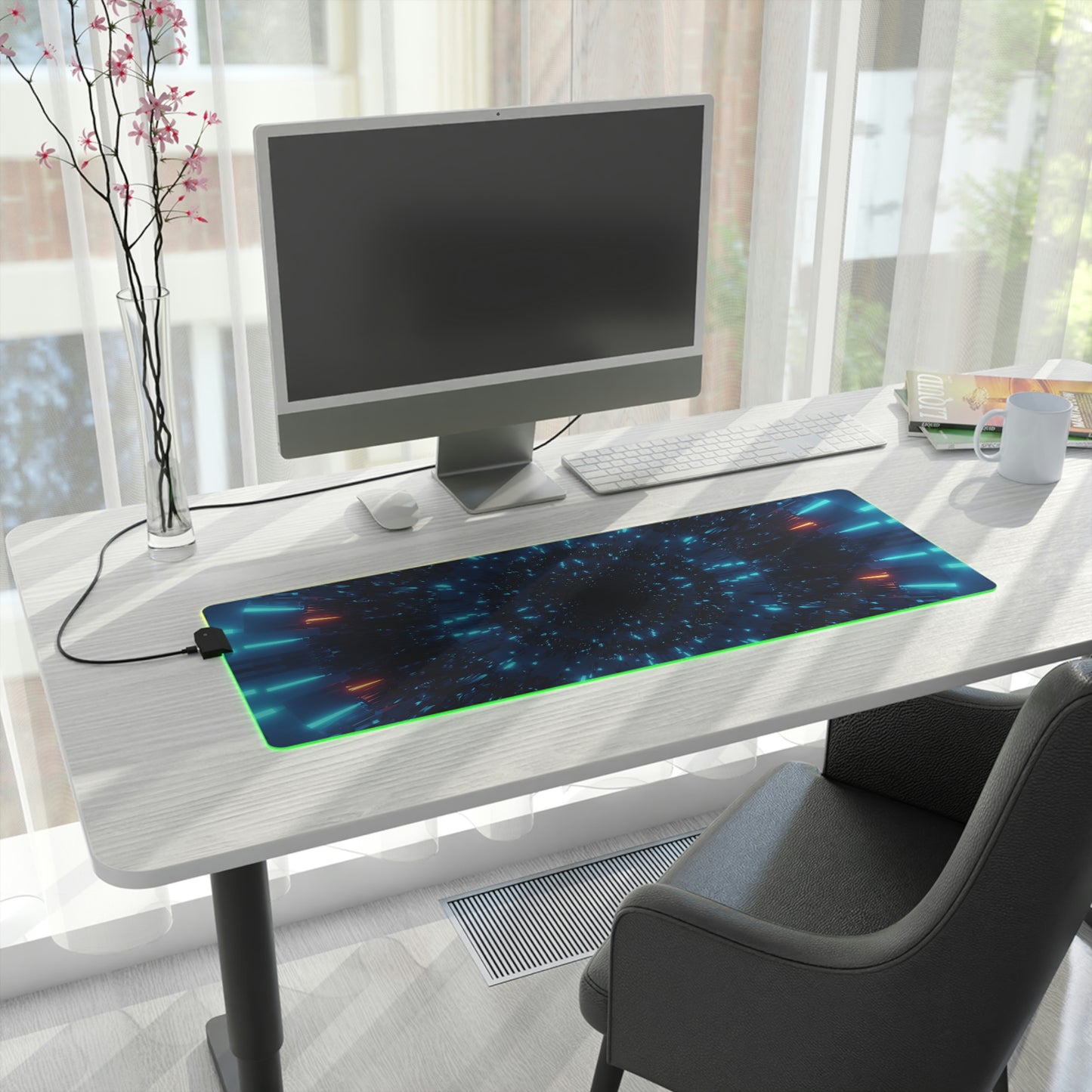 Neon Cosmic RGB Mouse Pad
