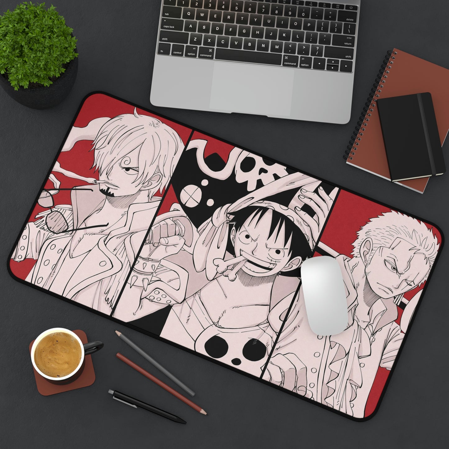 Luffy Zoro Sanji Anime Mouse Pad