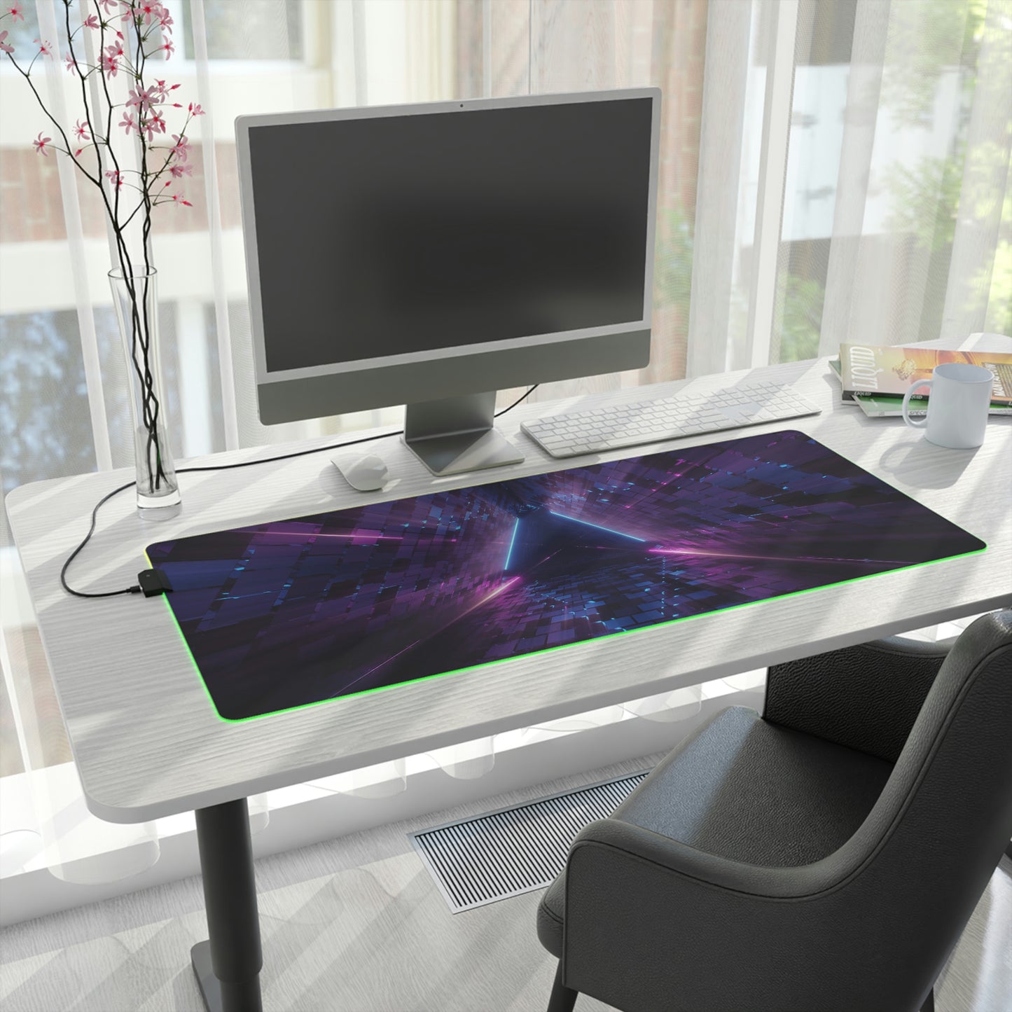 Neon Laser RGB Mouse Pad