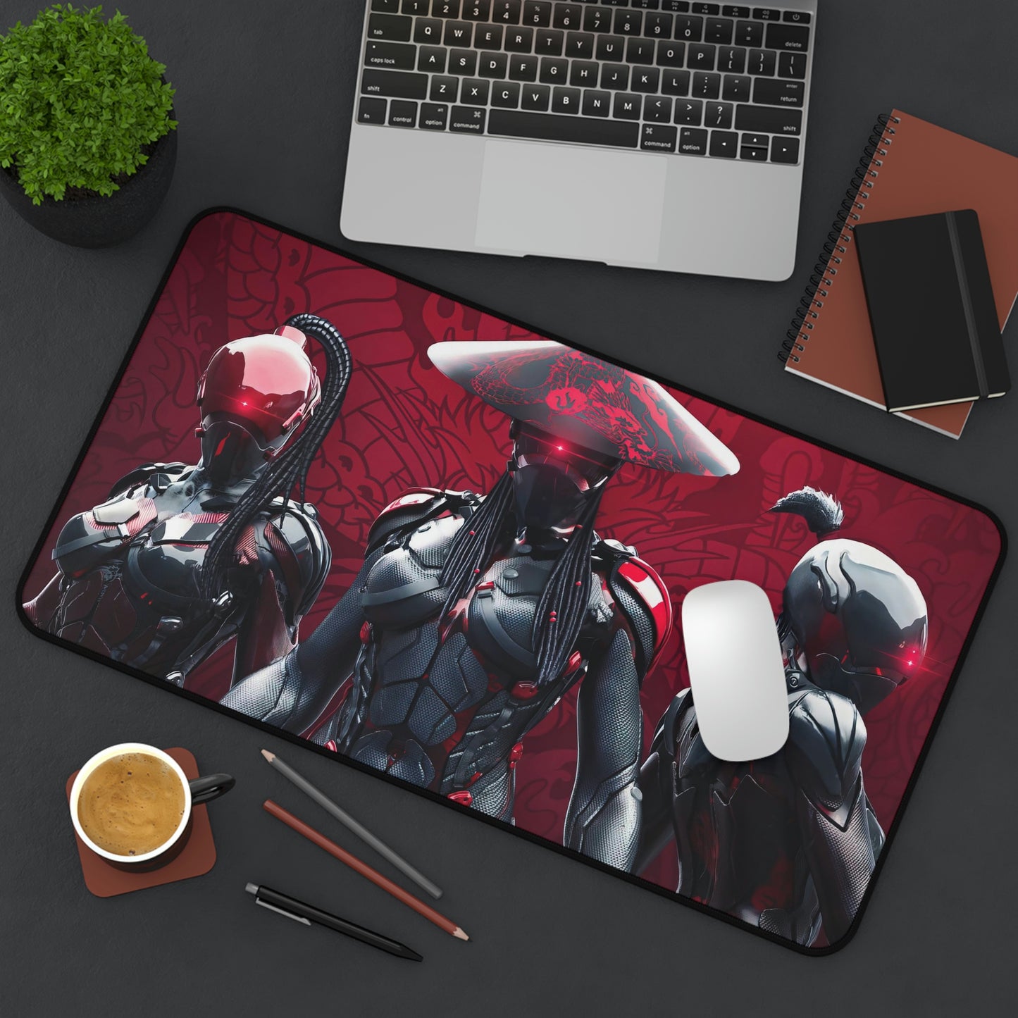 Cyberpunk Warrior Gaming Mouse Pad