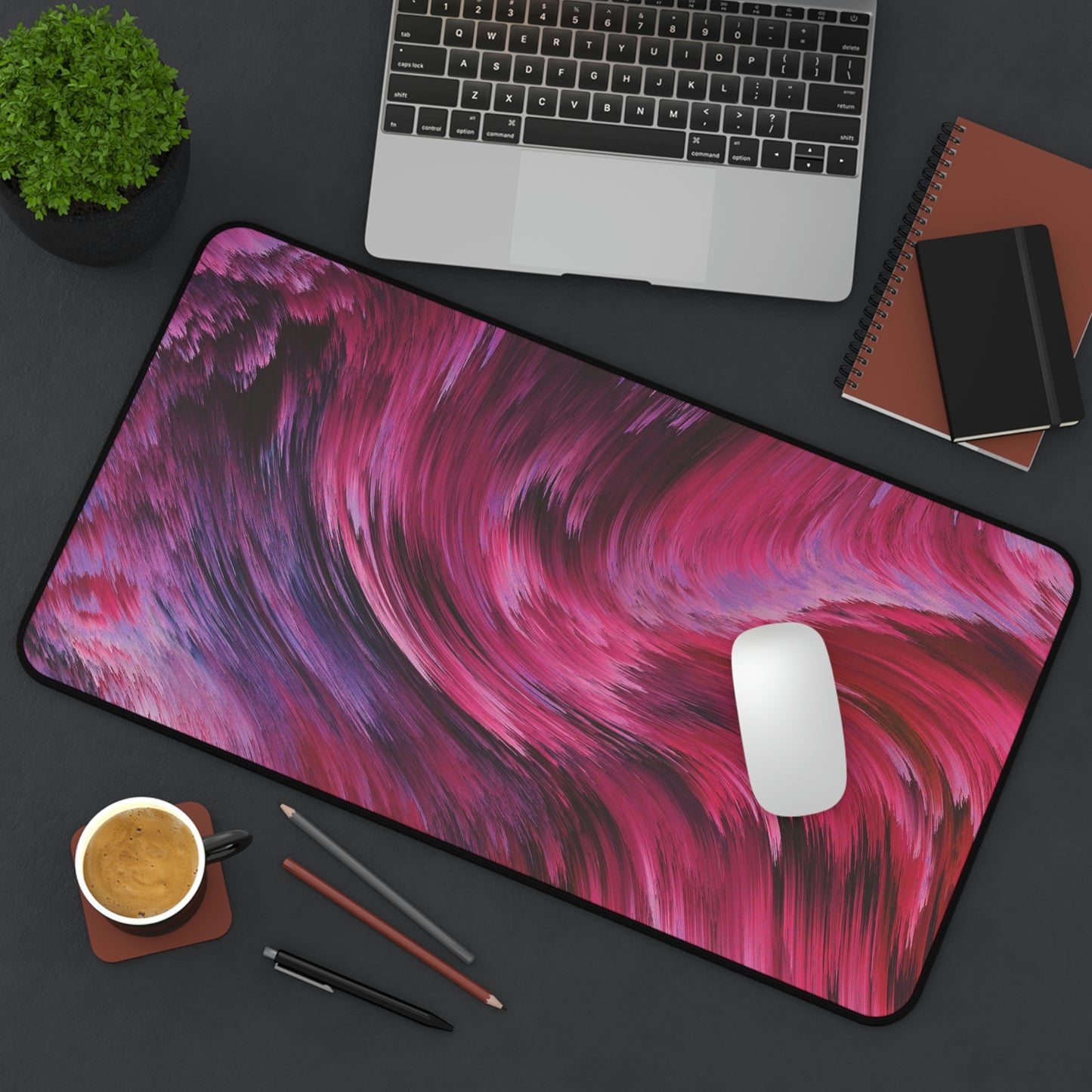Abstract Waves Gaming Mouse Pad