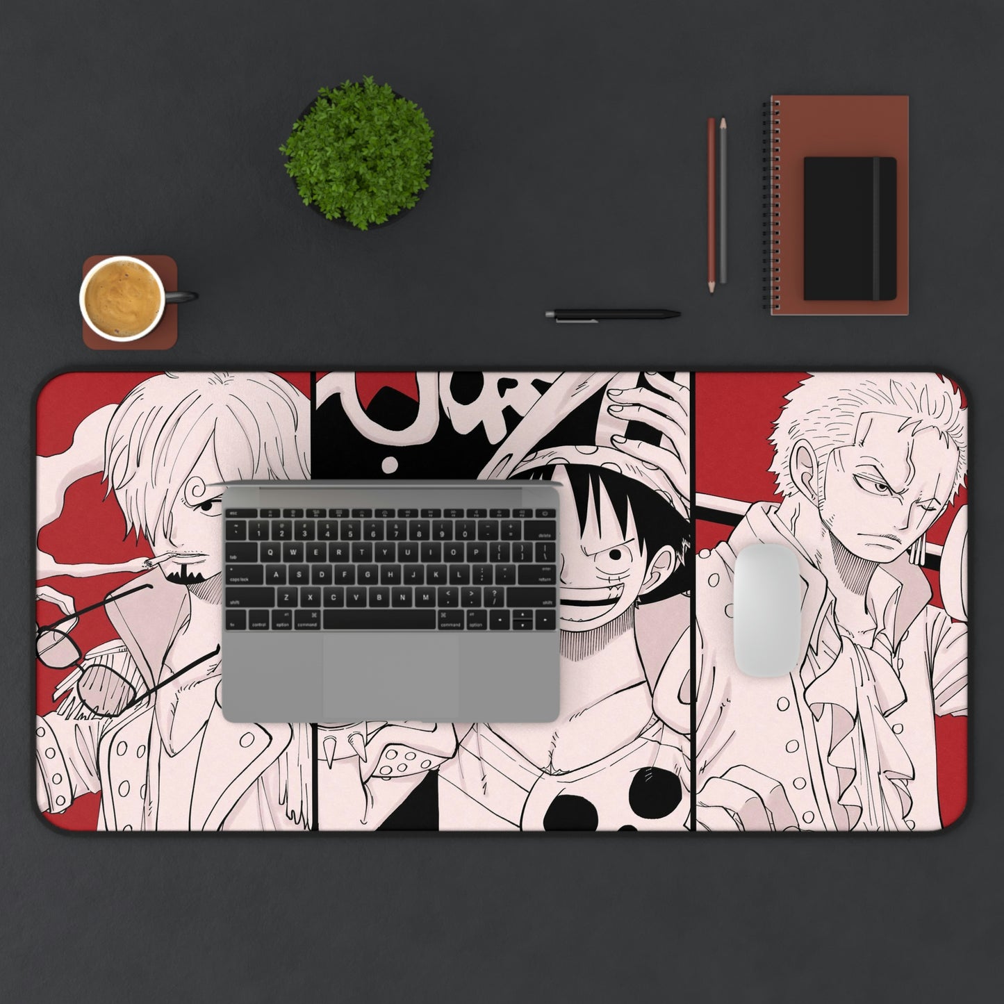 Luffy Zoro Sanji Anime Mouse Pad