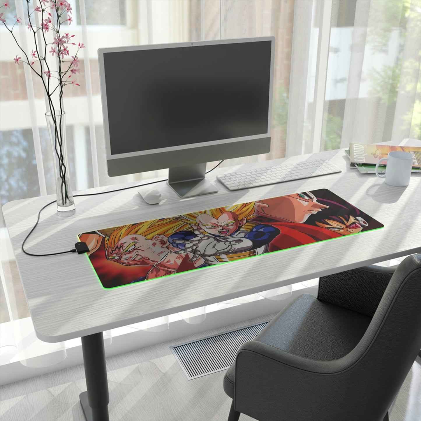 Vegeta Saiyan RGB Mouse Pad