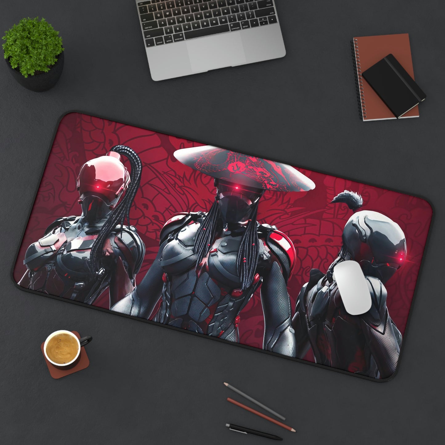 Cyberpunk Warrior Gaming Mouse Pad
