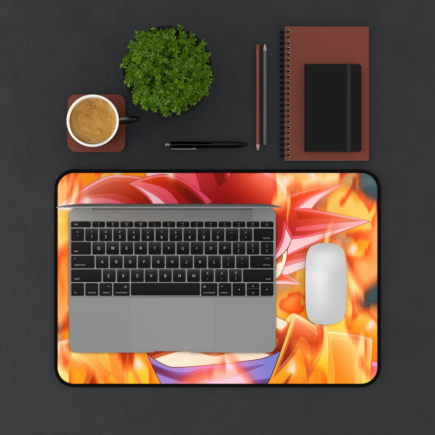 Red Goku Anime Mouse Pad