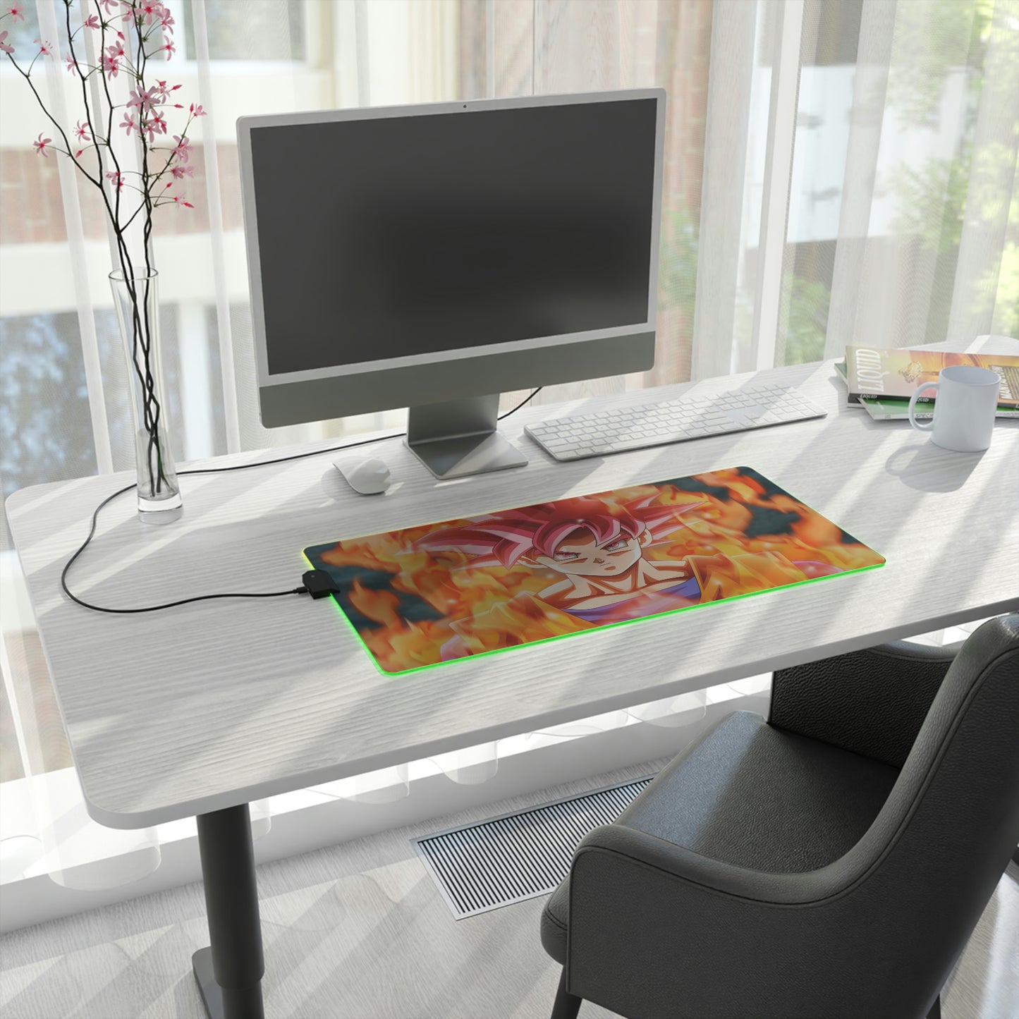 Red Goku RGB Mouse Pad