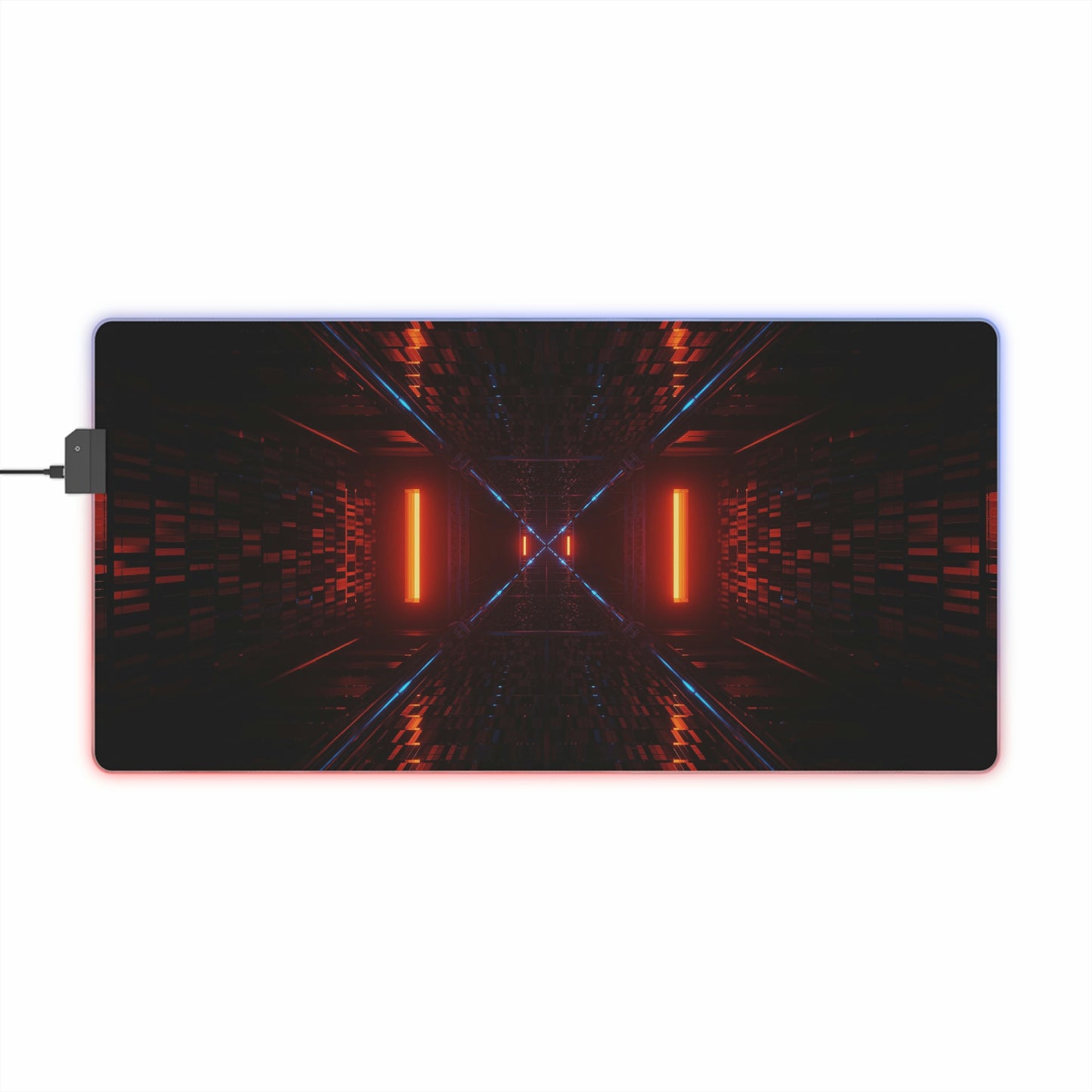 Neon Futuristic RGB Mouse Pad
