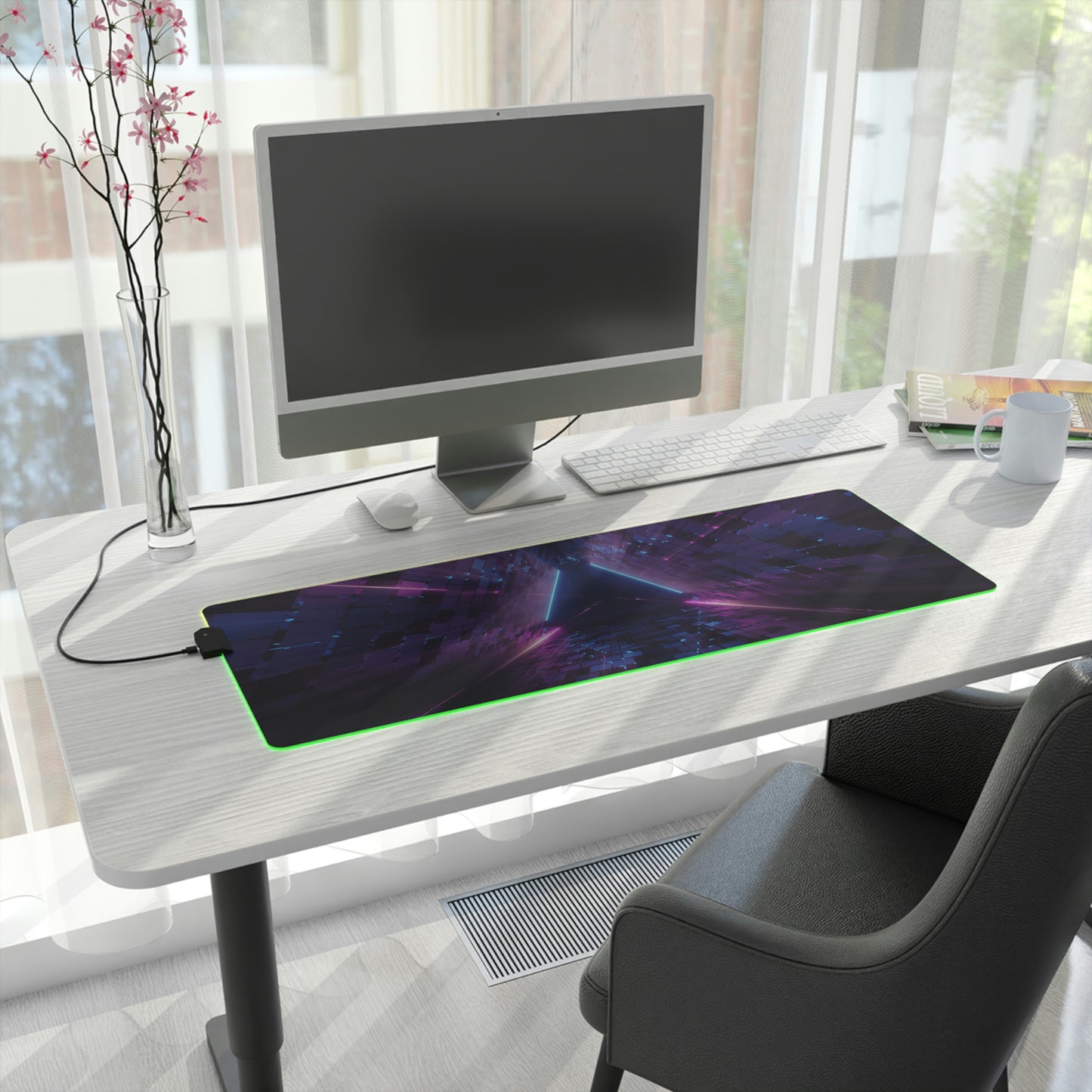 Neon Laser RGB Mouse Pad