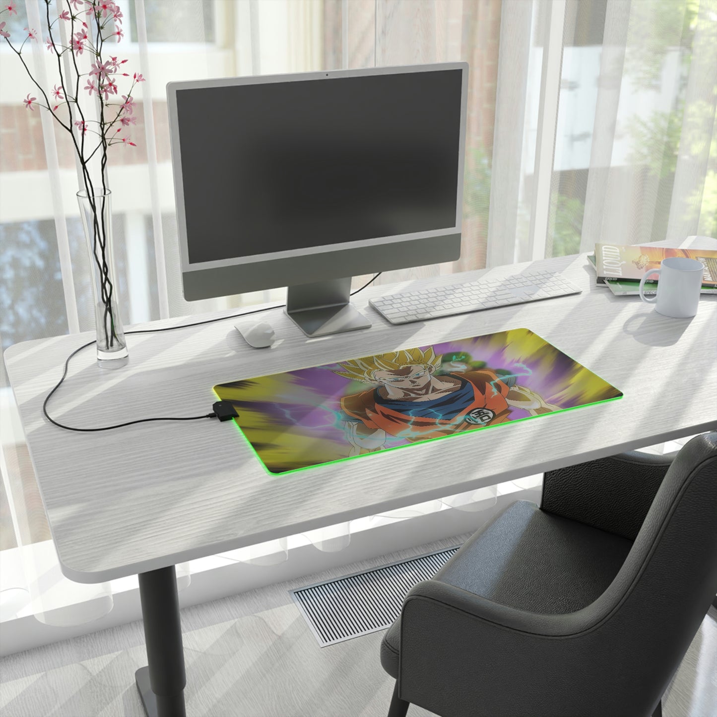 Goku Saiyan RGB Mouse Pad