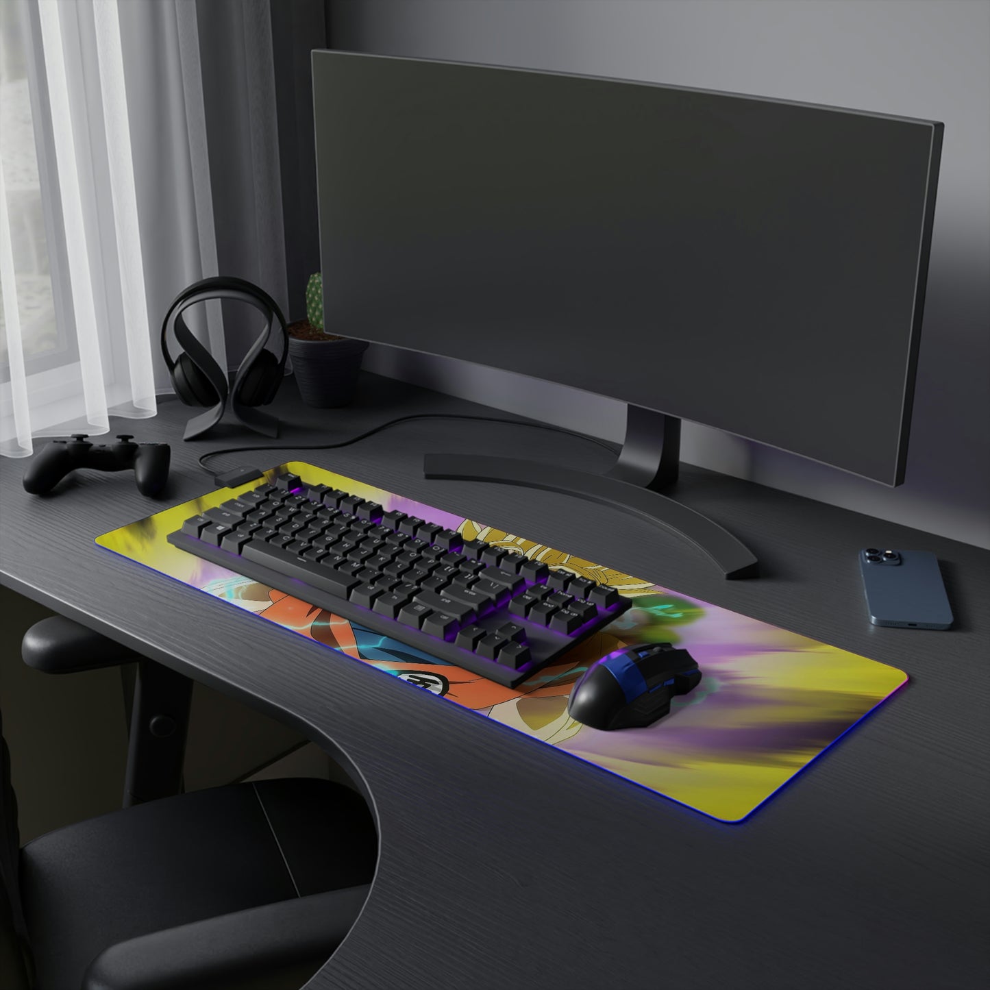 Goku Saiyan RGB Mouse Pad