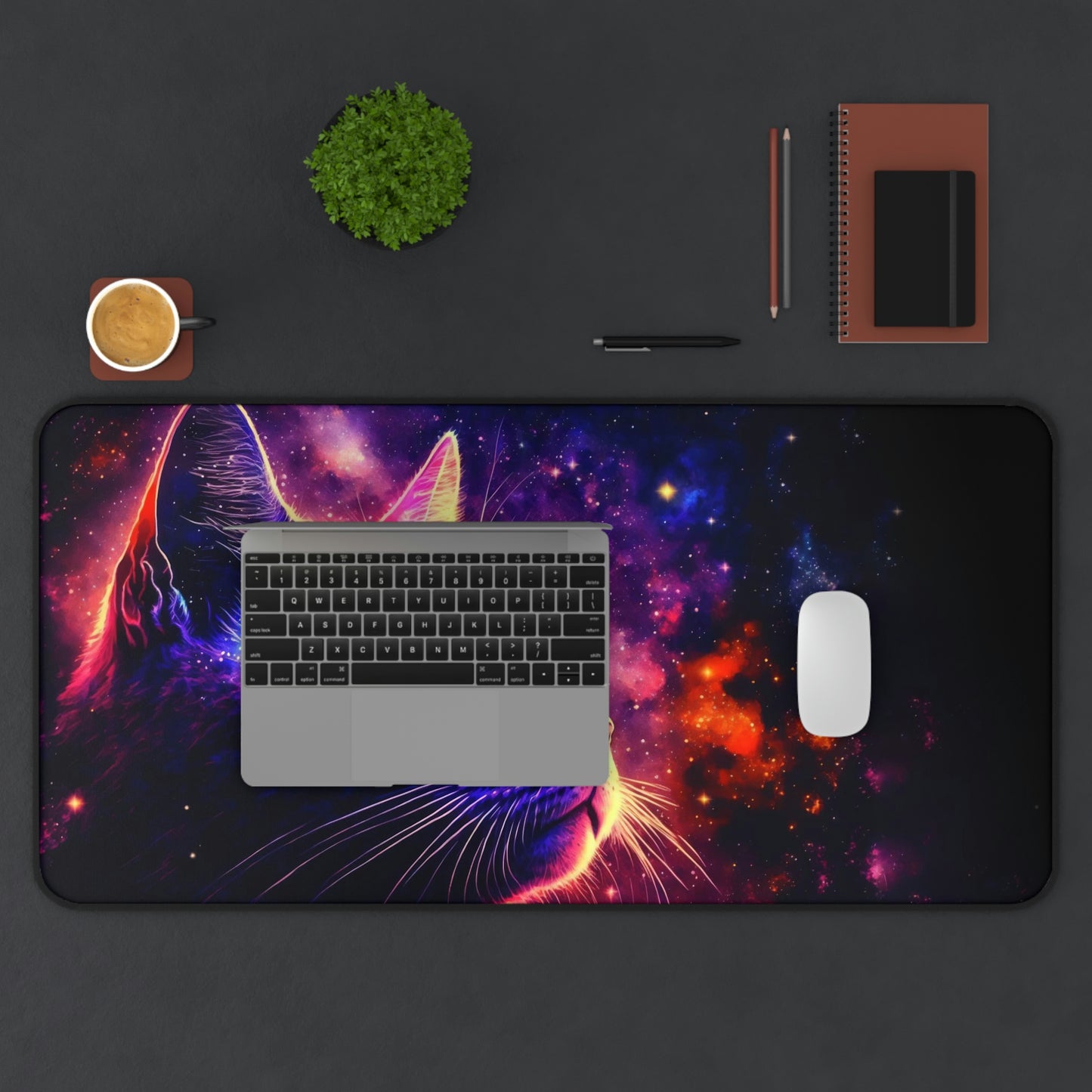 Colorful Cat Gaming Mouse Pad