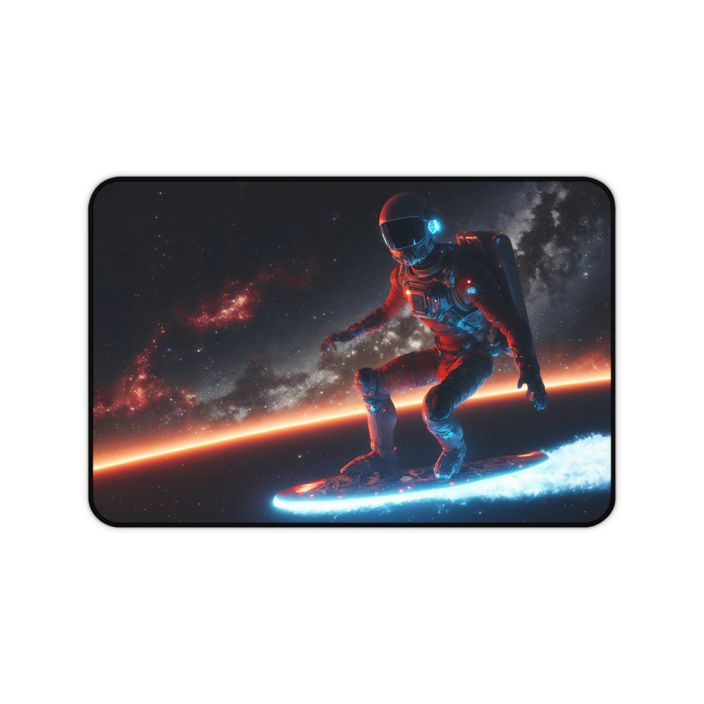 Astronaut Surfing Gaming Mouse Pad