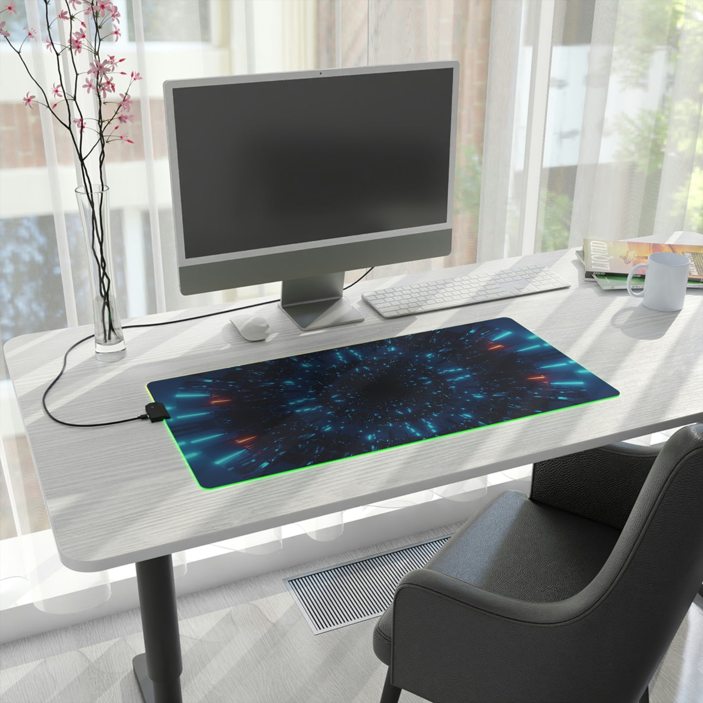 Neon Cosmic RGB Mouse Pad