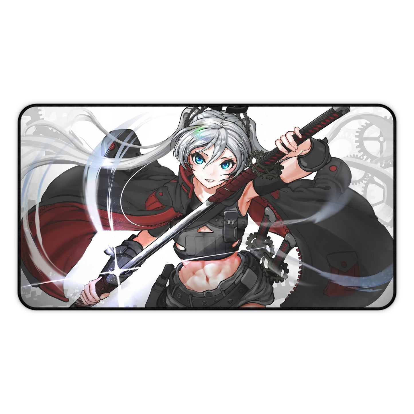 Girl With Katana Anime Mouse Pad