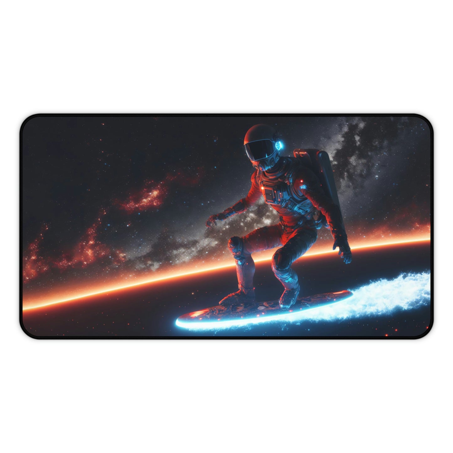Astronaut Surfing Gaming Mouse Pad