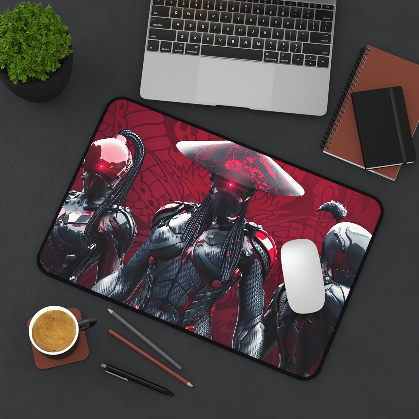 Cyberpunk Warrior Gaming Mouse Pad