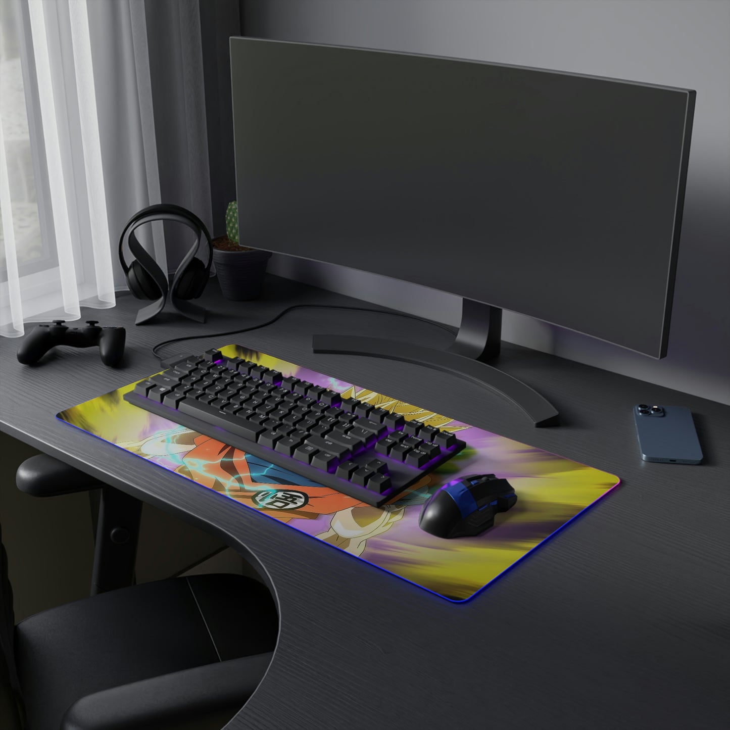 Goku Saiyan RGB Mouse Pad