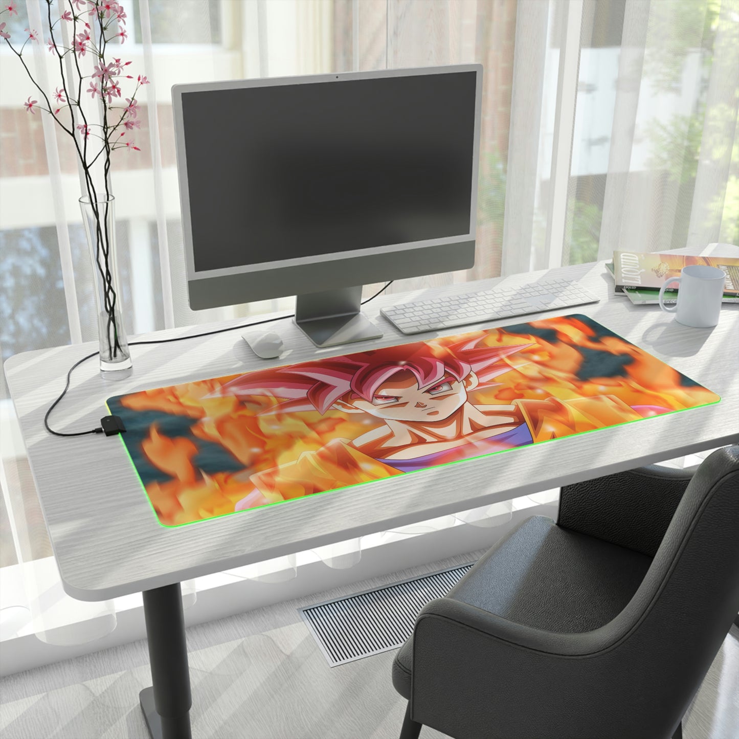 Red Goku RGB Mouse Pad