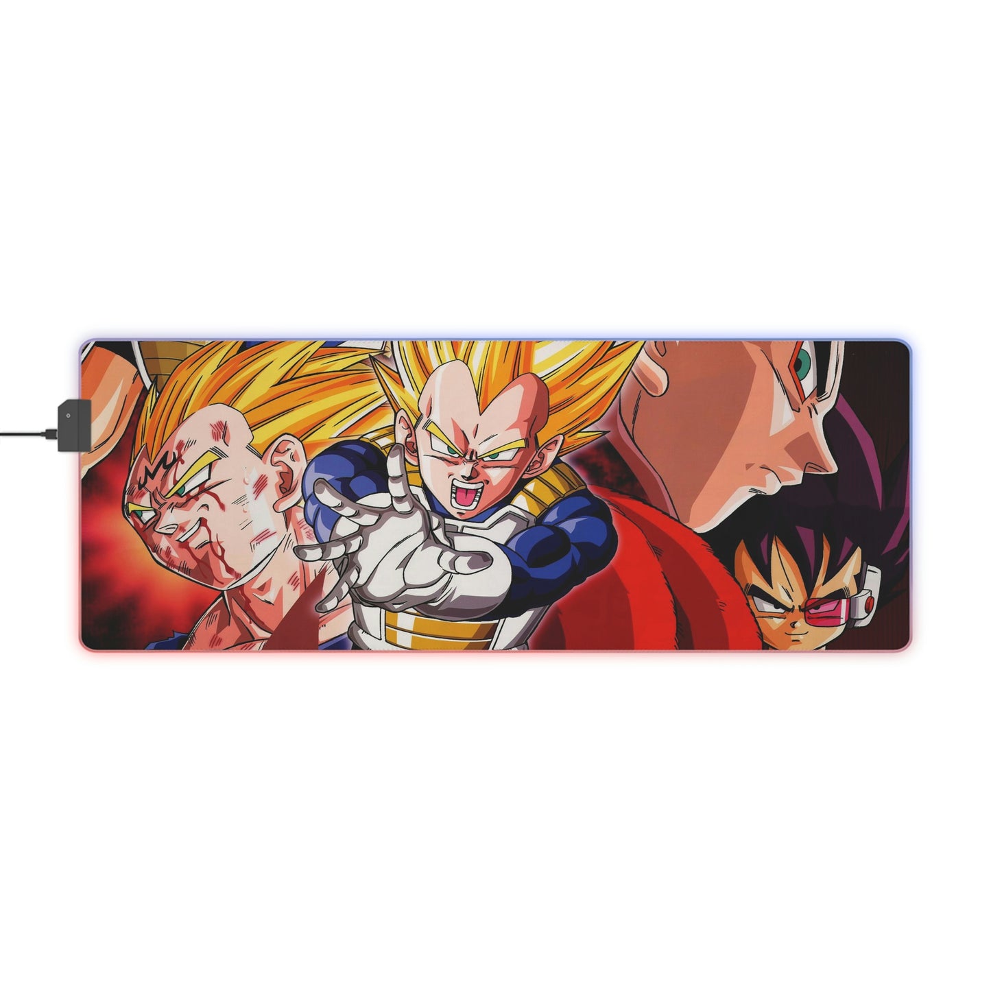 Vegeta Saiyan RGB Mouse Pad