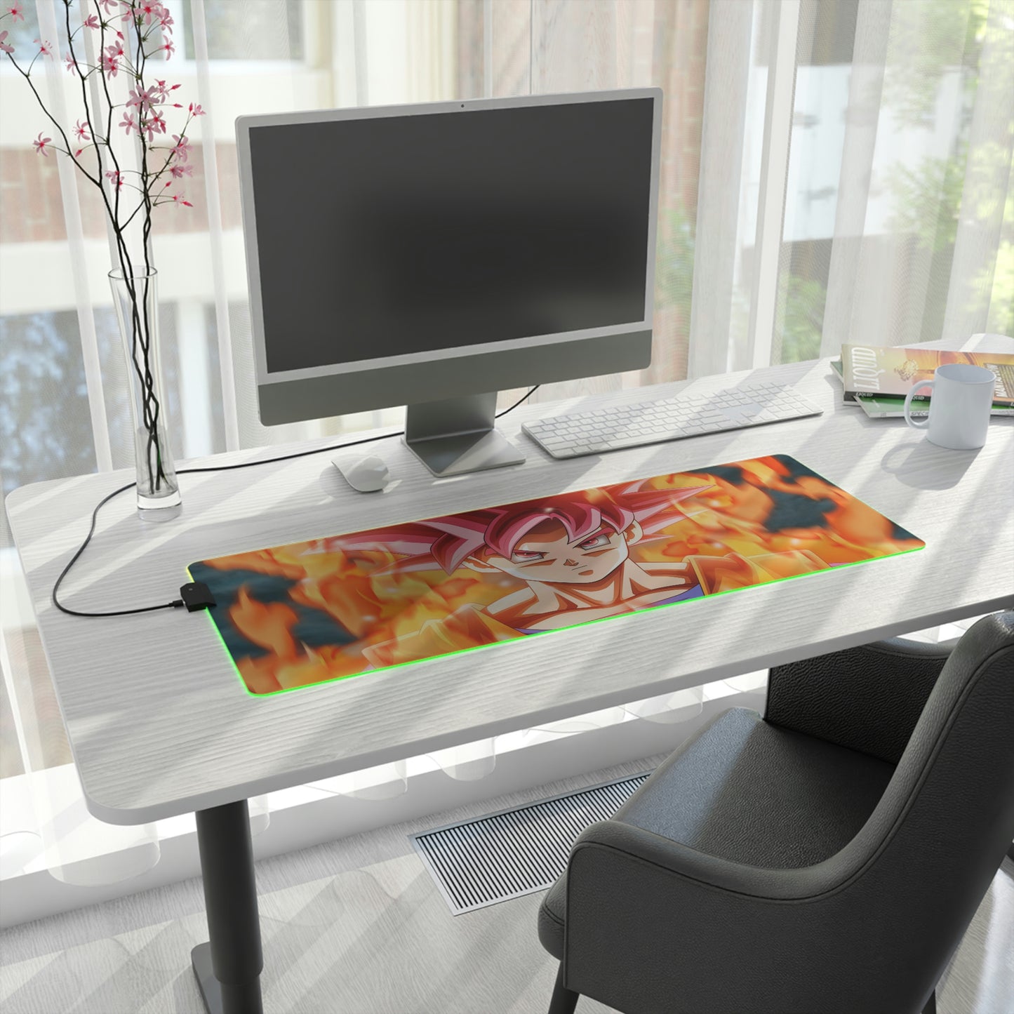 Red Goku RGB Mouse Pad