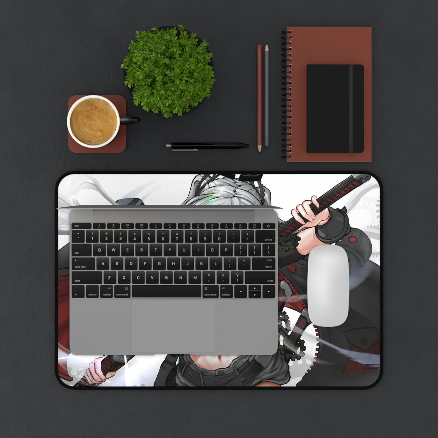 Girl With Katana Anime Mouse Pad
