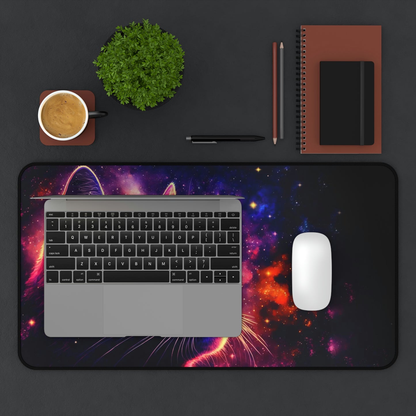 Colorful Cat Gaming Mouse Pad