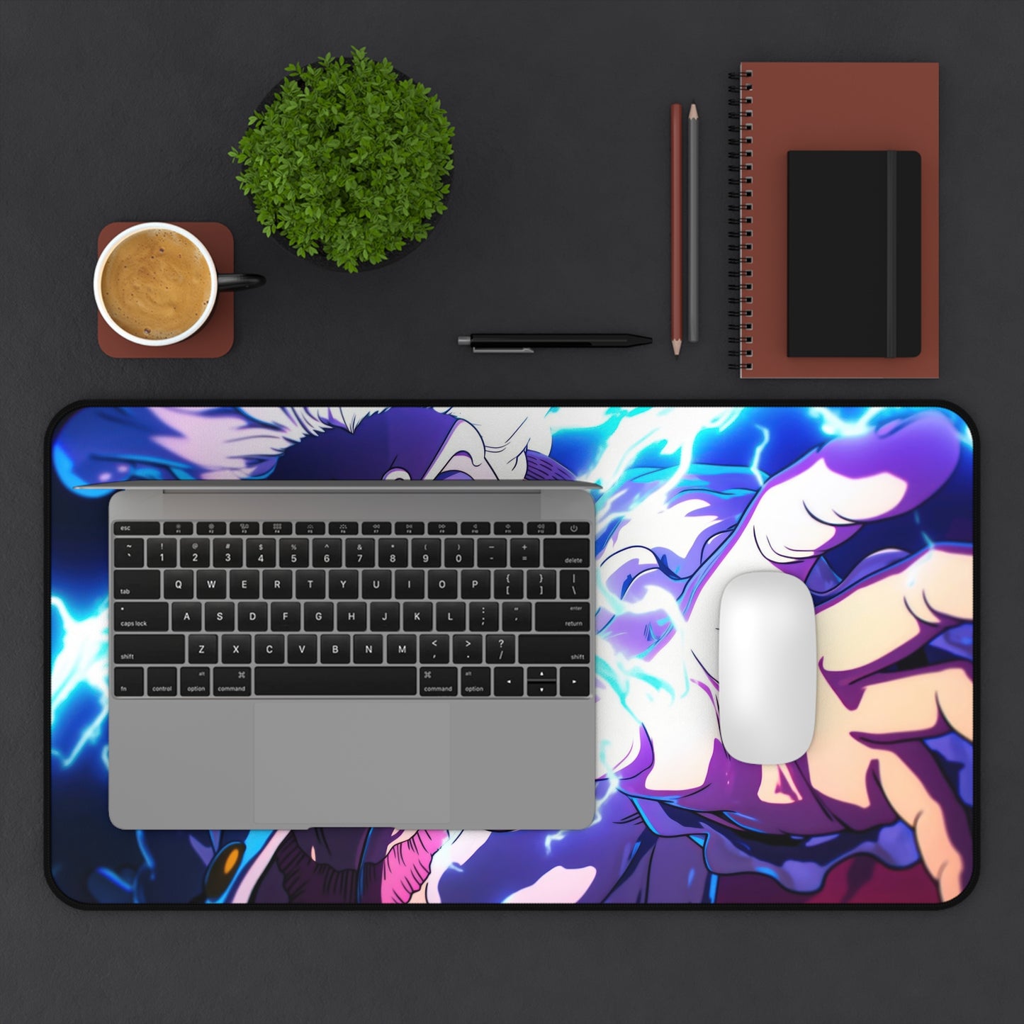 Lightning Luffy Gear 5 Anime Mouse Pad